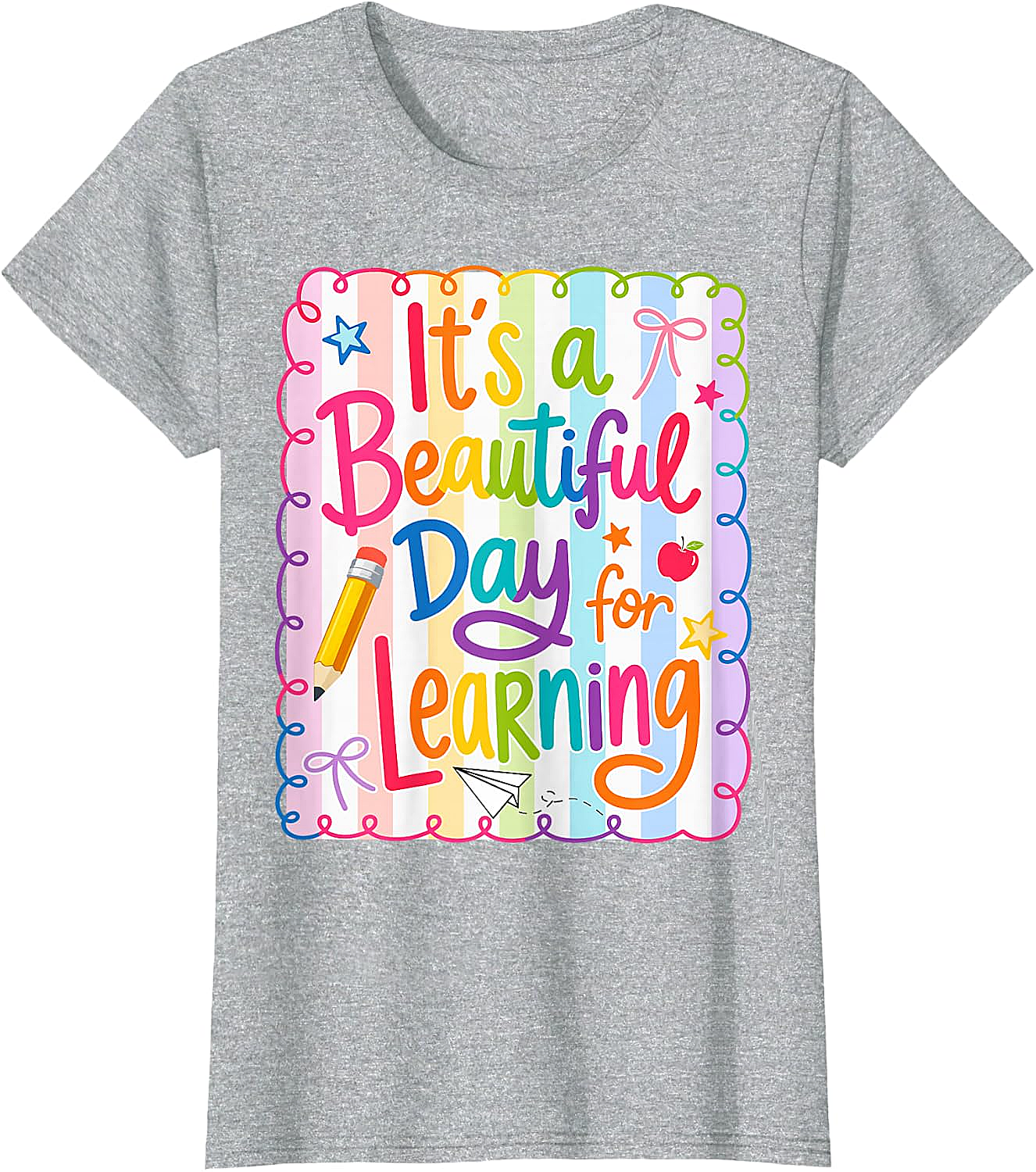  Learning Day Teacher T-Shirt Back to School Tee