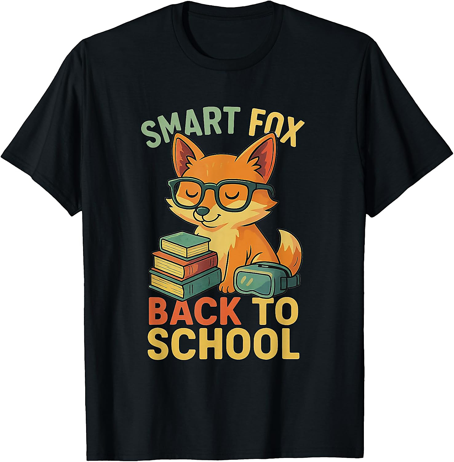 Smart Fox Back to School T-Shirt | Cute Student Graphic Tee