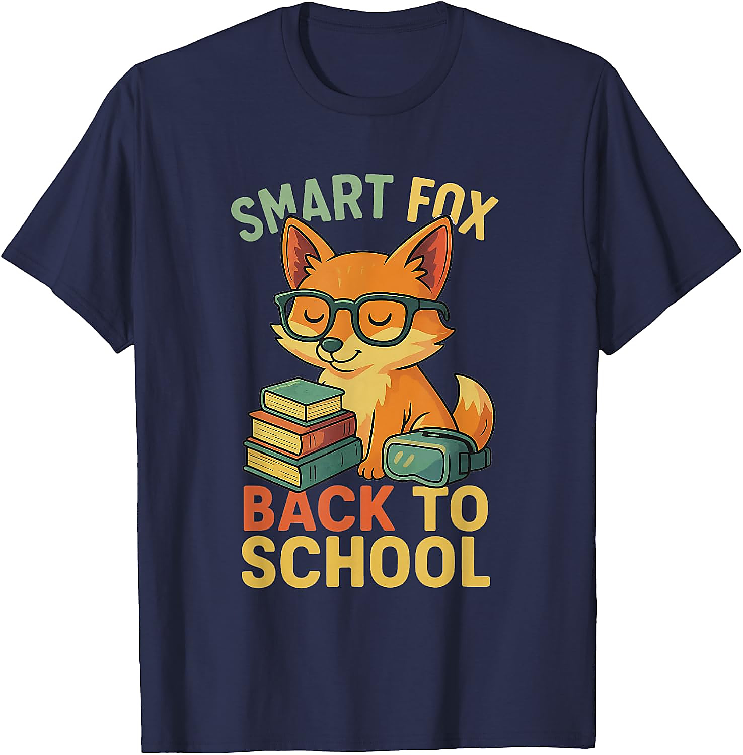 Smart Fox Back to School T-Shirt | Cute Student Graphic Tee