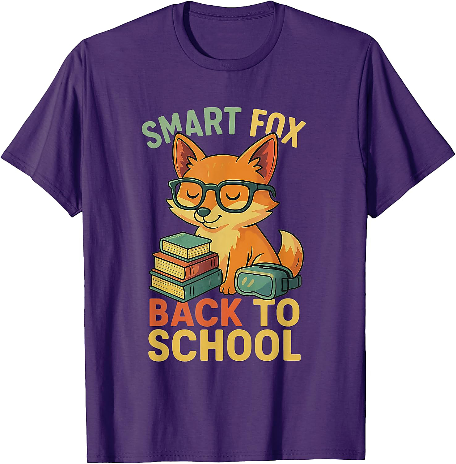 Smart Fox Back to School T-Shirt | Cute Student Graphic Tee