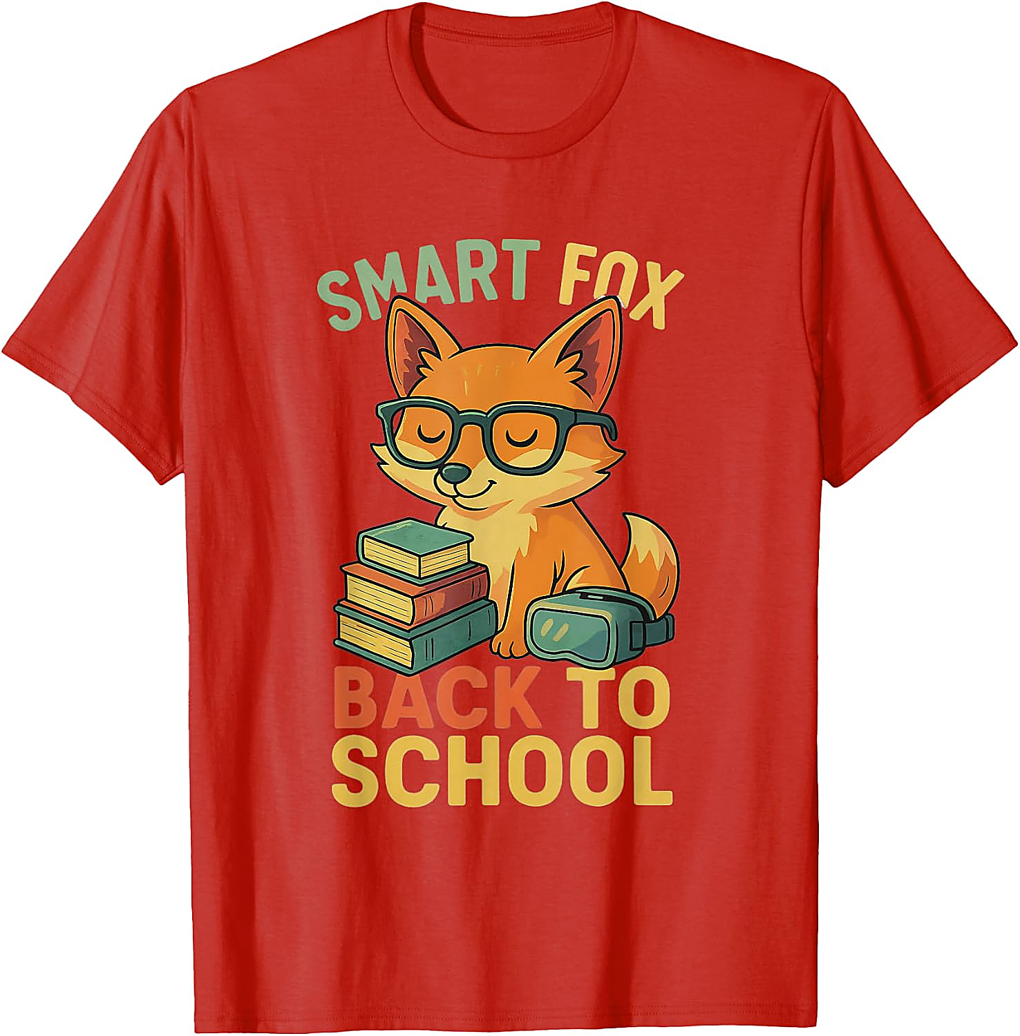 Smart Fox Back to School T-Shirt | Cute Student Graphic Tee