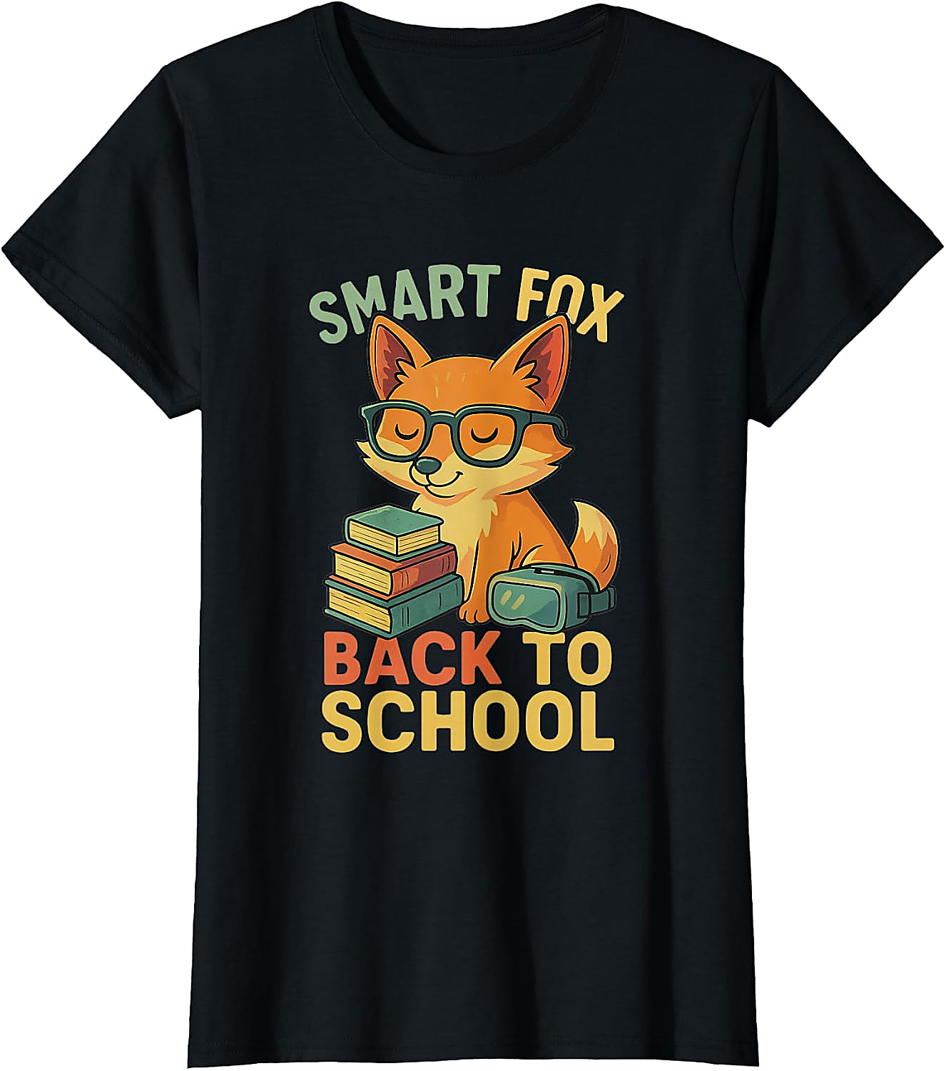 Smart Fox Back to School T-Shirt | Cute Student Graphic Tee