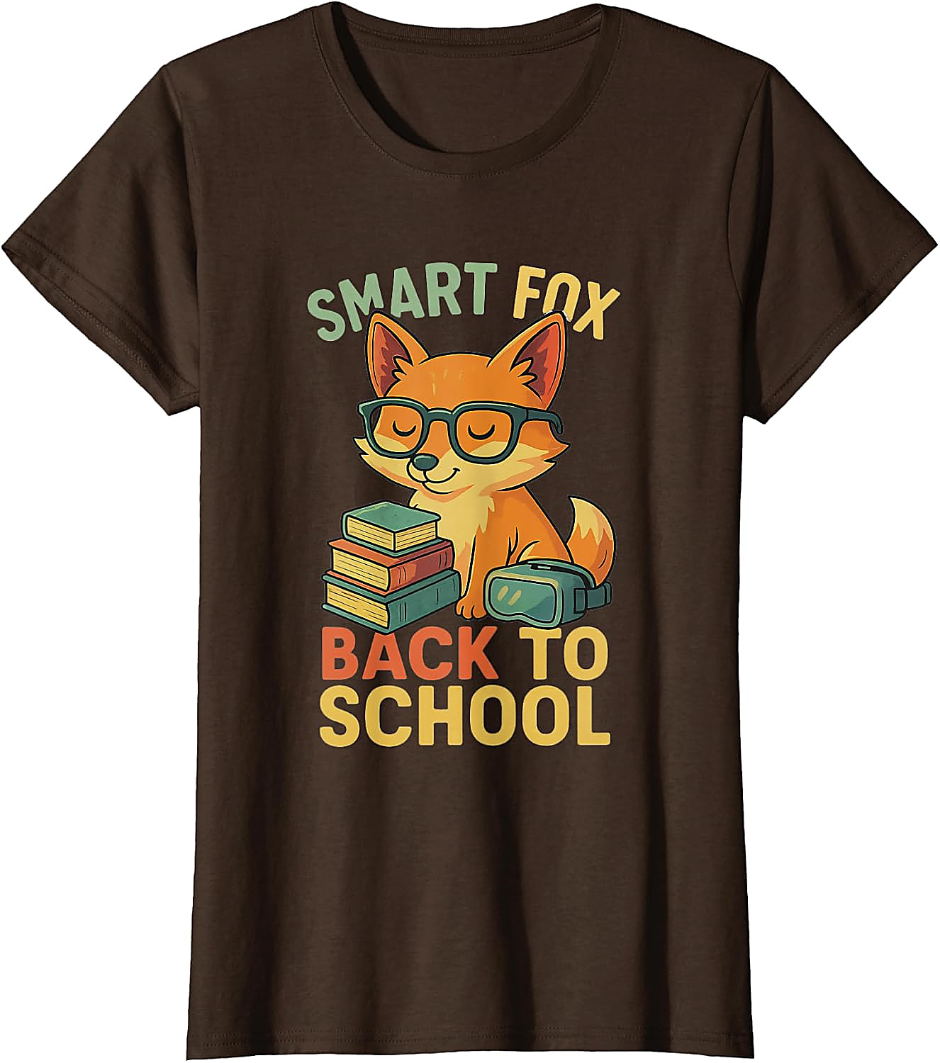 Smart Fox Back to School T-Shirt | Cute Student Graphic Tee