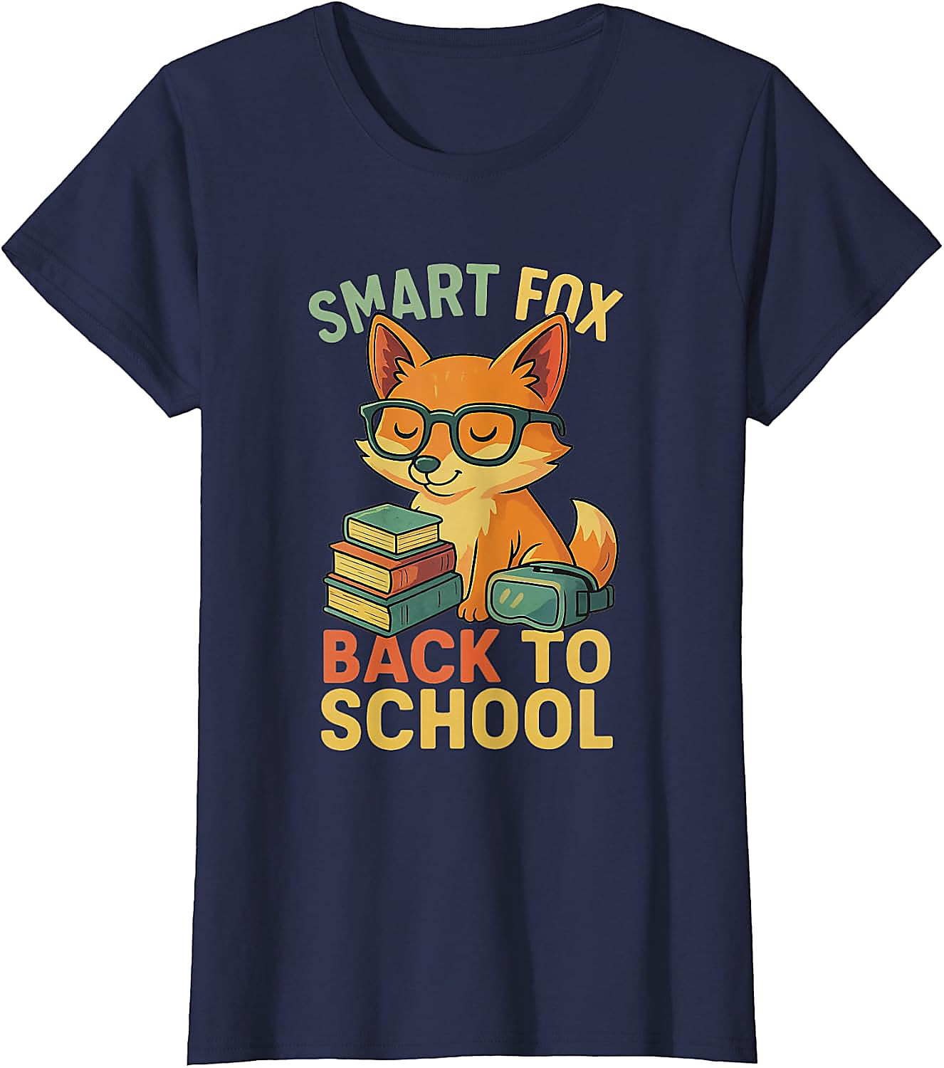 Smart Fox Back to School T-Shirt | Cute Student Graphic Tee