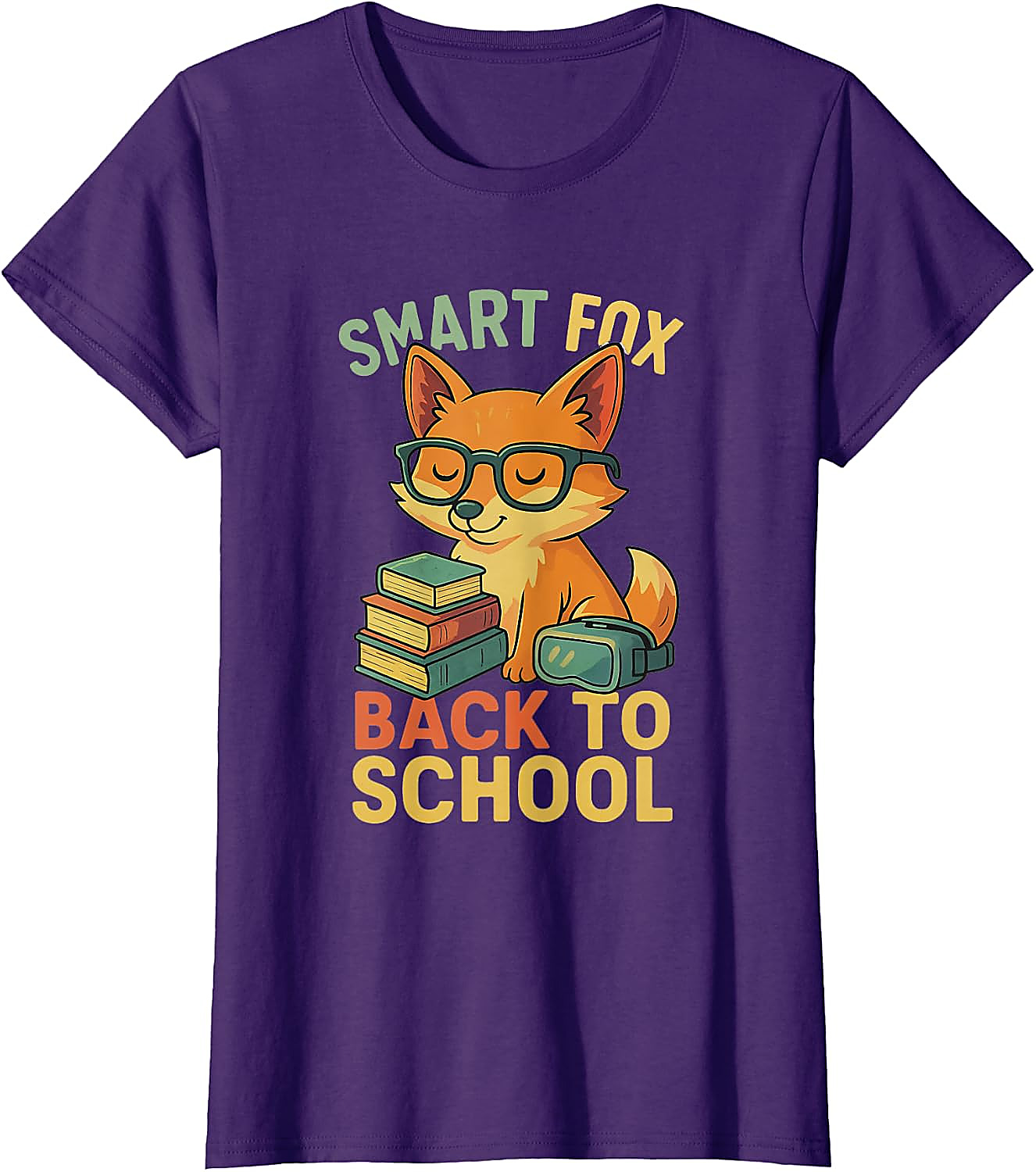 Smart Fox Back to School T-Shirt | Cute Student Graphic Tee
