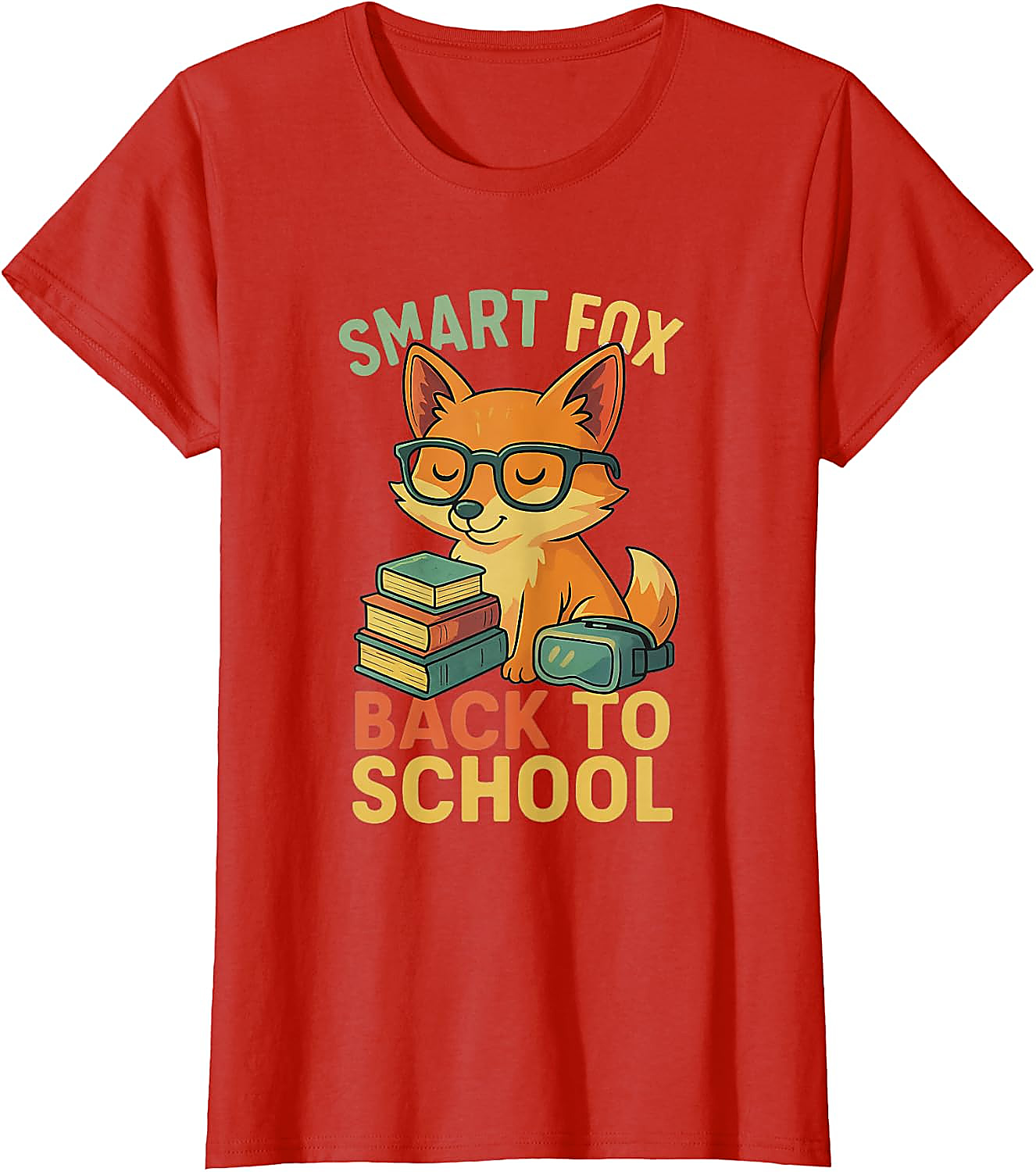Smart Fox Back to School T-Shirt | Cute Student Graphic Tee