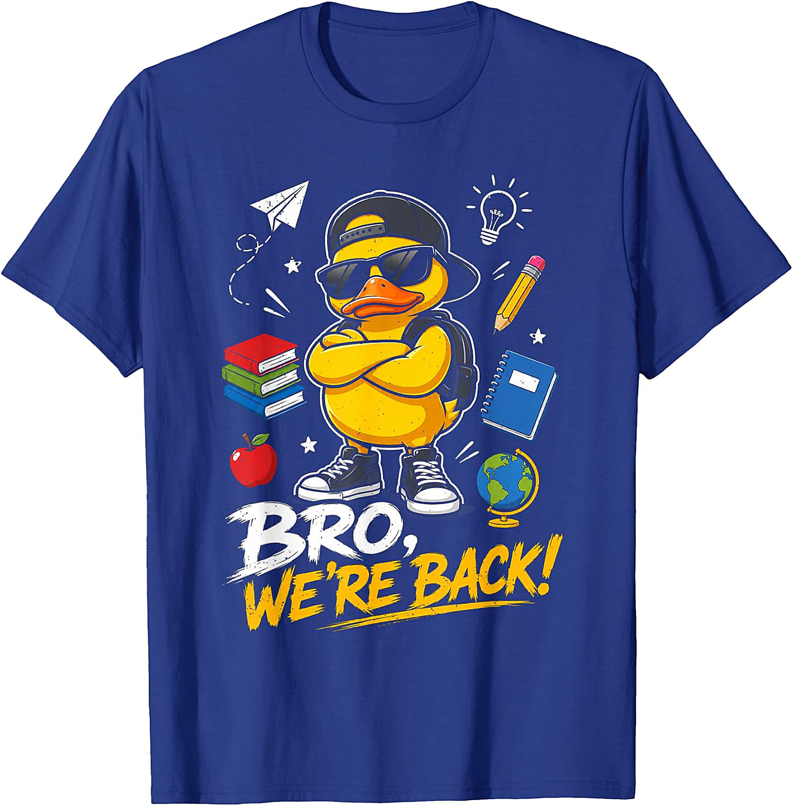  "Bro, We're Back!" Cool Duck Back to School T-Shirt