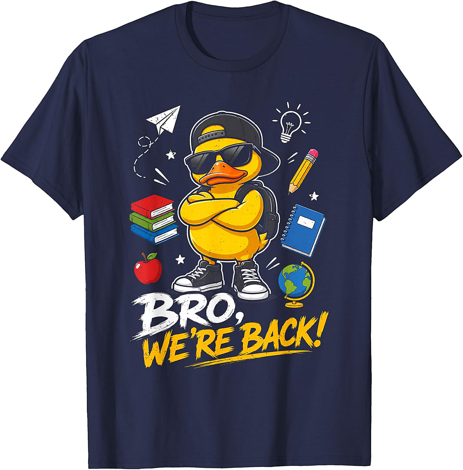 "Bro, We're Back!" Cool Duck Back to School T-Shirt