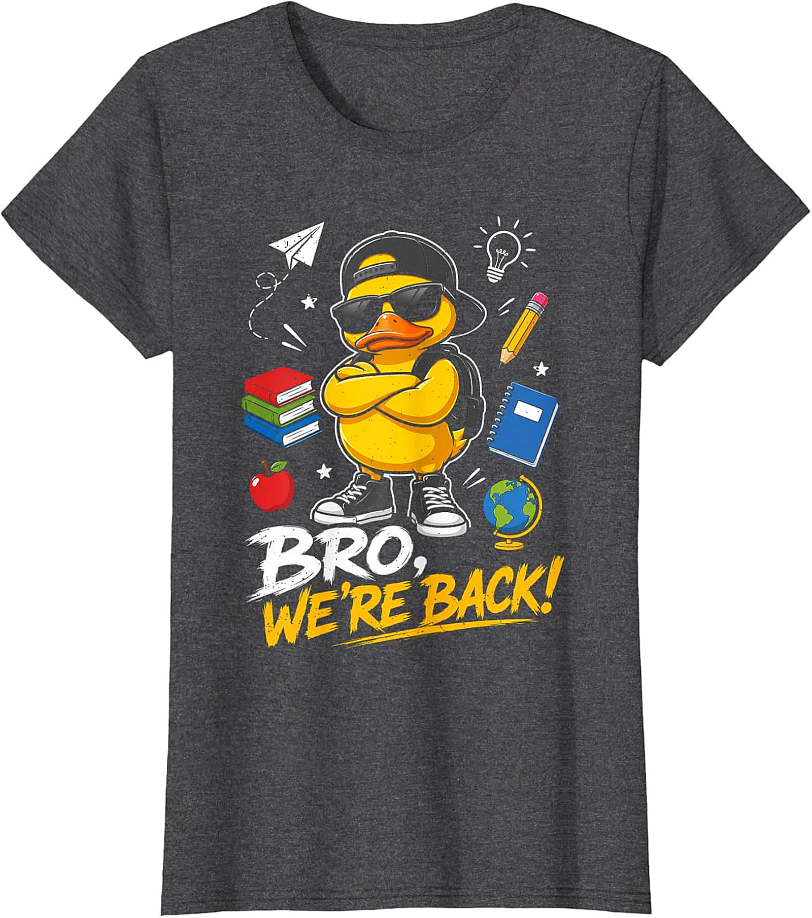  "Bro, We're Back!" Cool Duck Back to School T-Shirt