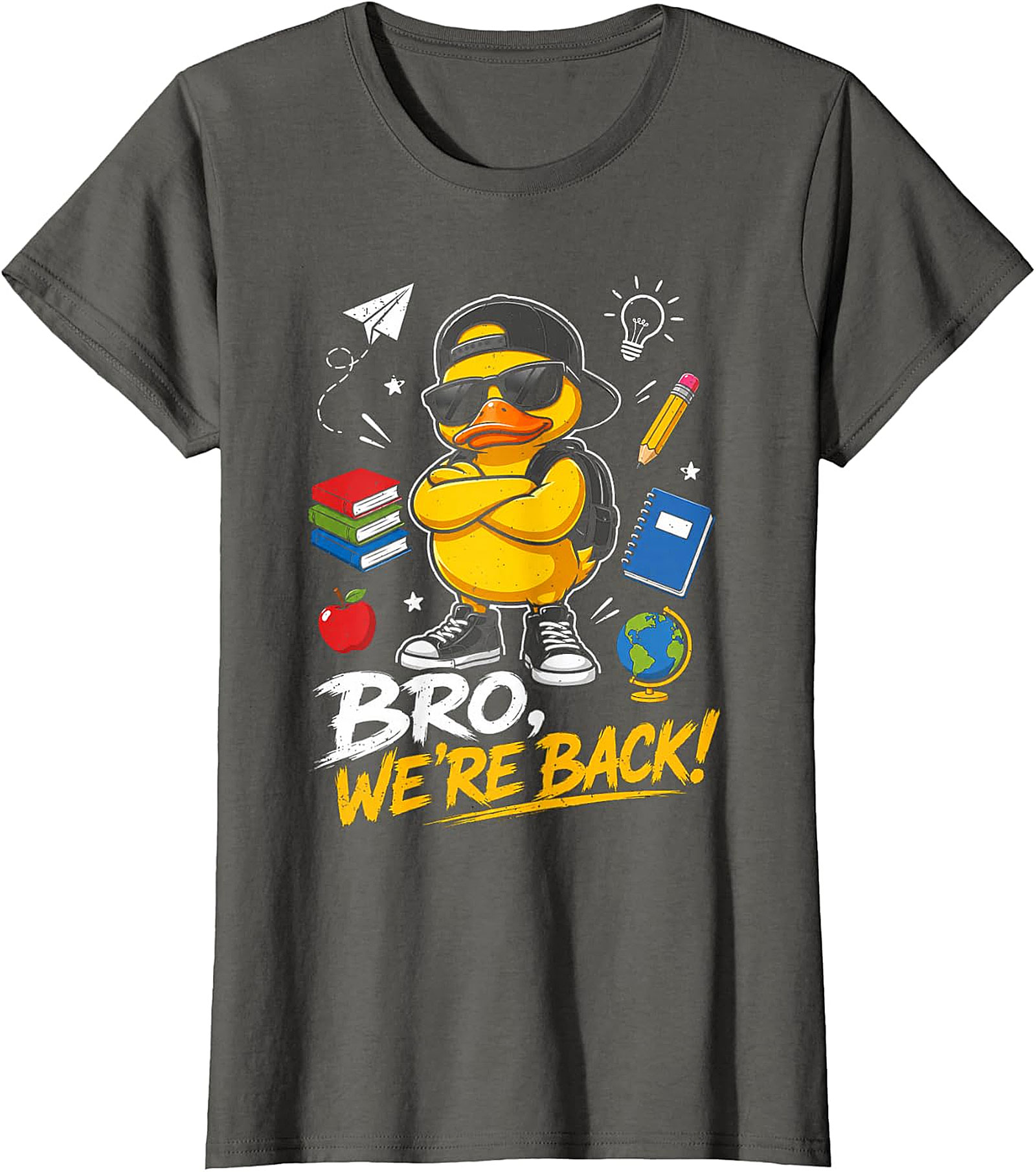  "Bro, We're Back!" Cool Duck Back to School T-Shirt