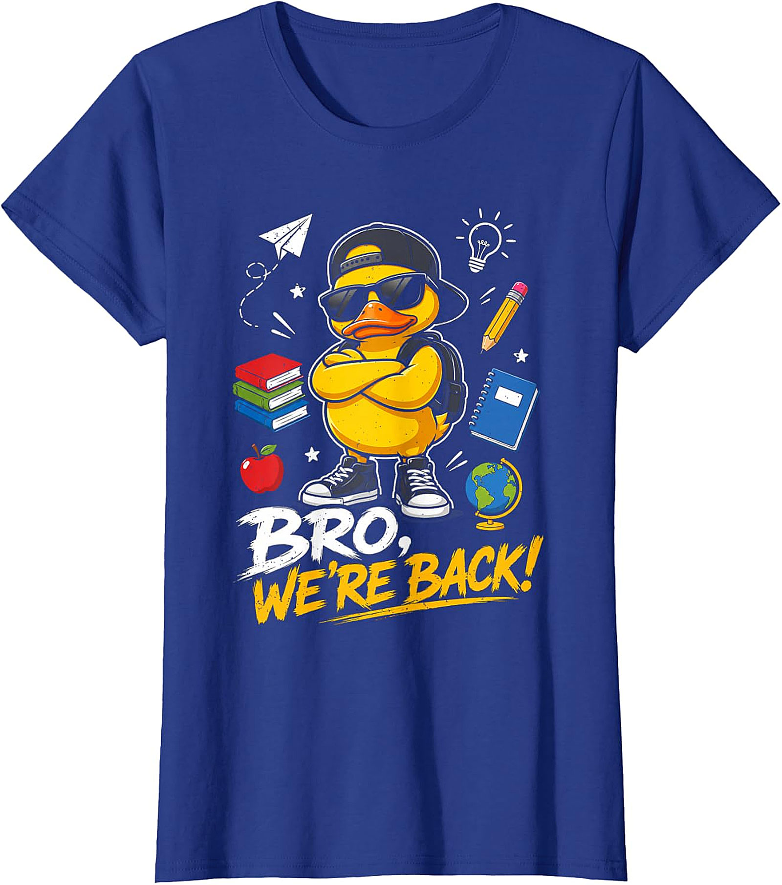  "Bro, We're Back!" Cool Duck Back to School T-Shirt