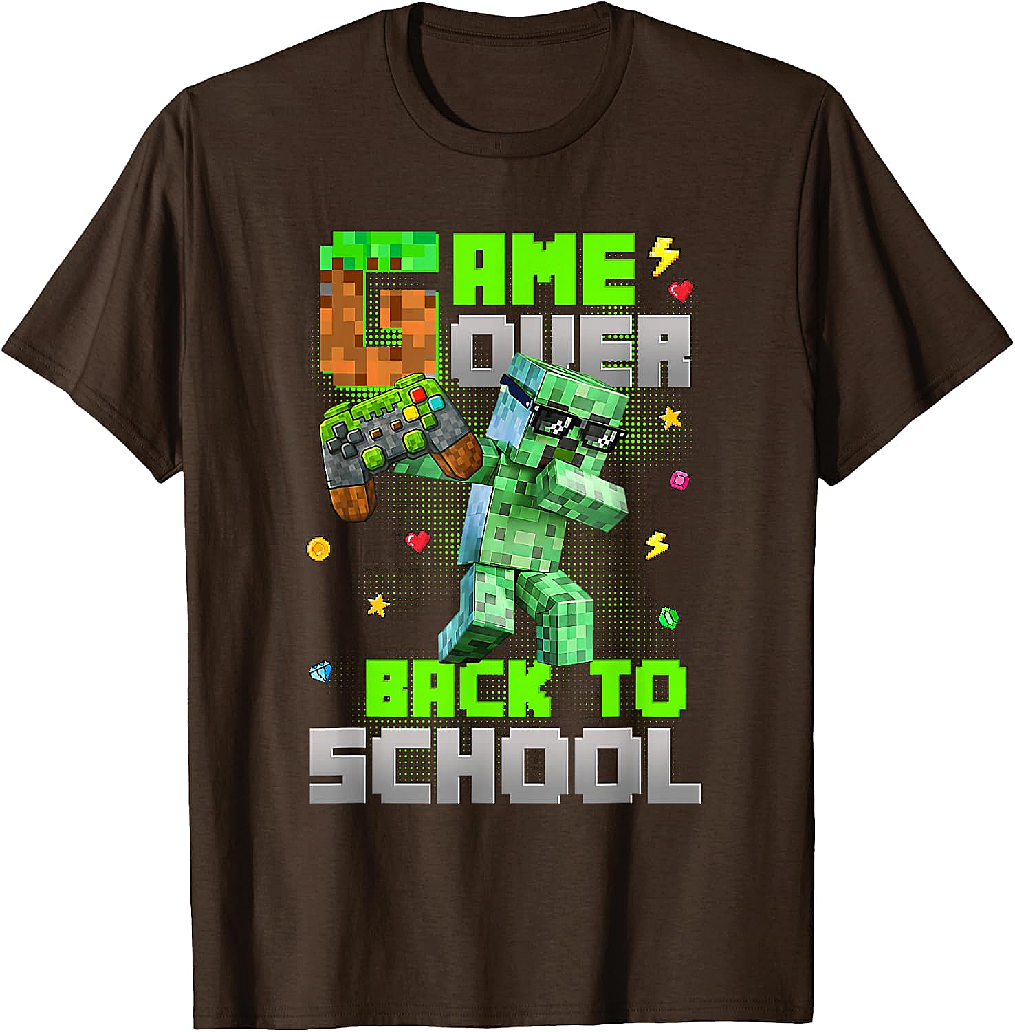  Game Over Back to School Kids Gaming T-Shirt Funny Tee
