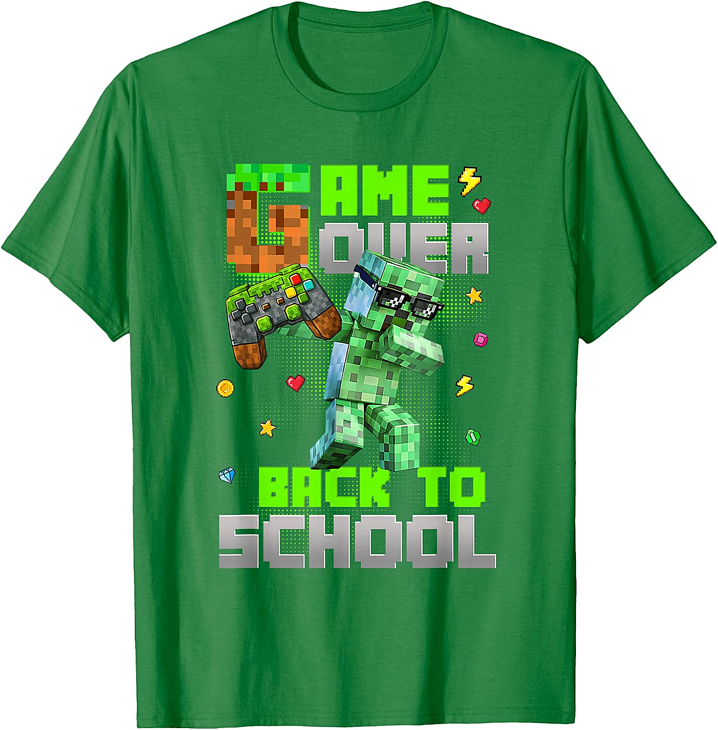 Game Over Back to School Kids Gaming T-Shirt Funny Tee