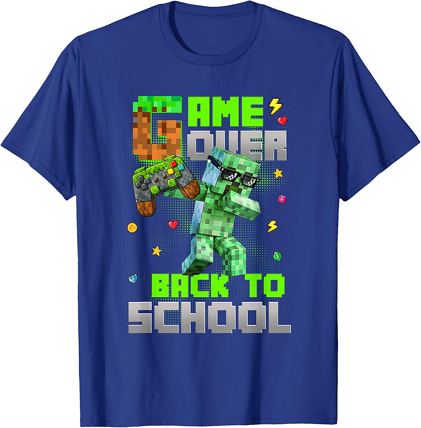  Game Over Back to School Kids Gaming T-Shirt Funny Tee