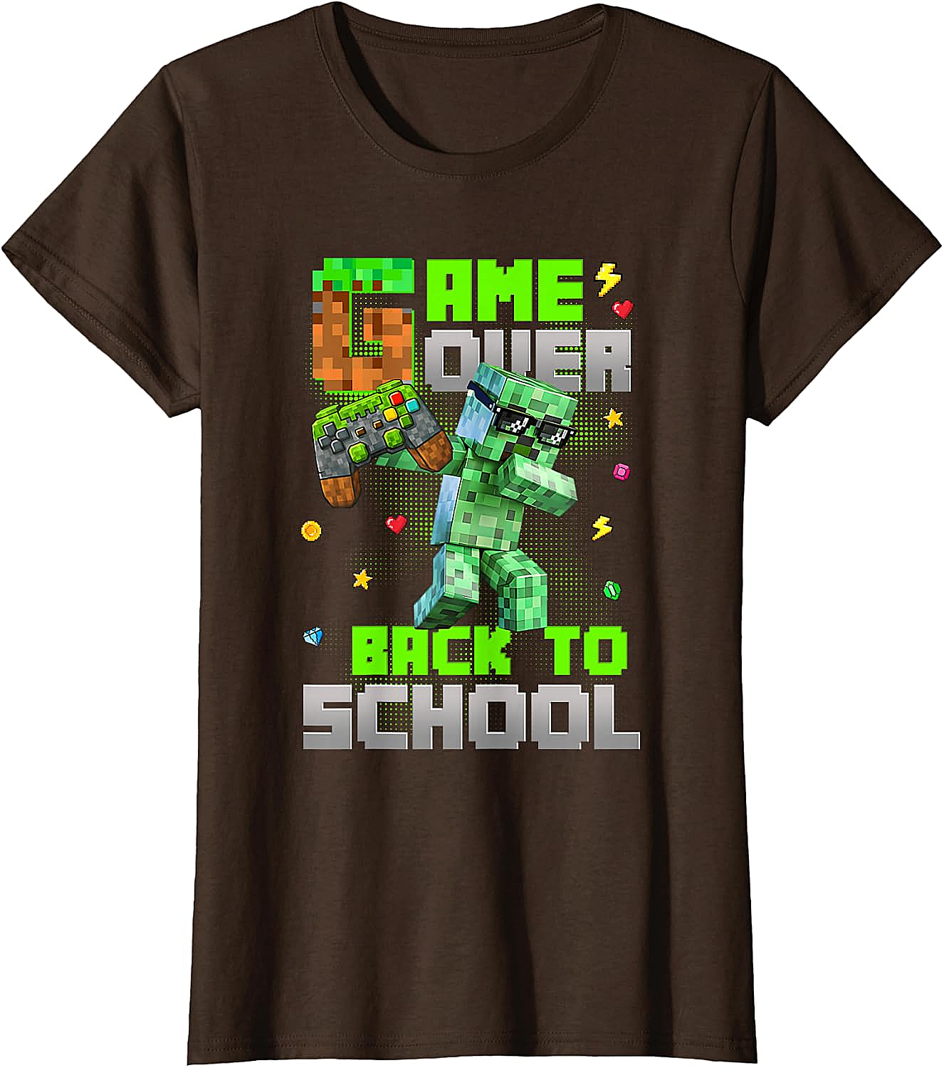  Game Over Back to School Kids Gaming T-Shirt Funny Tee