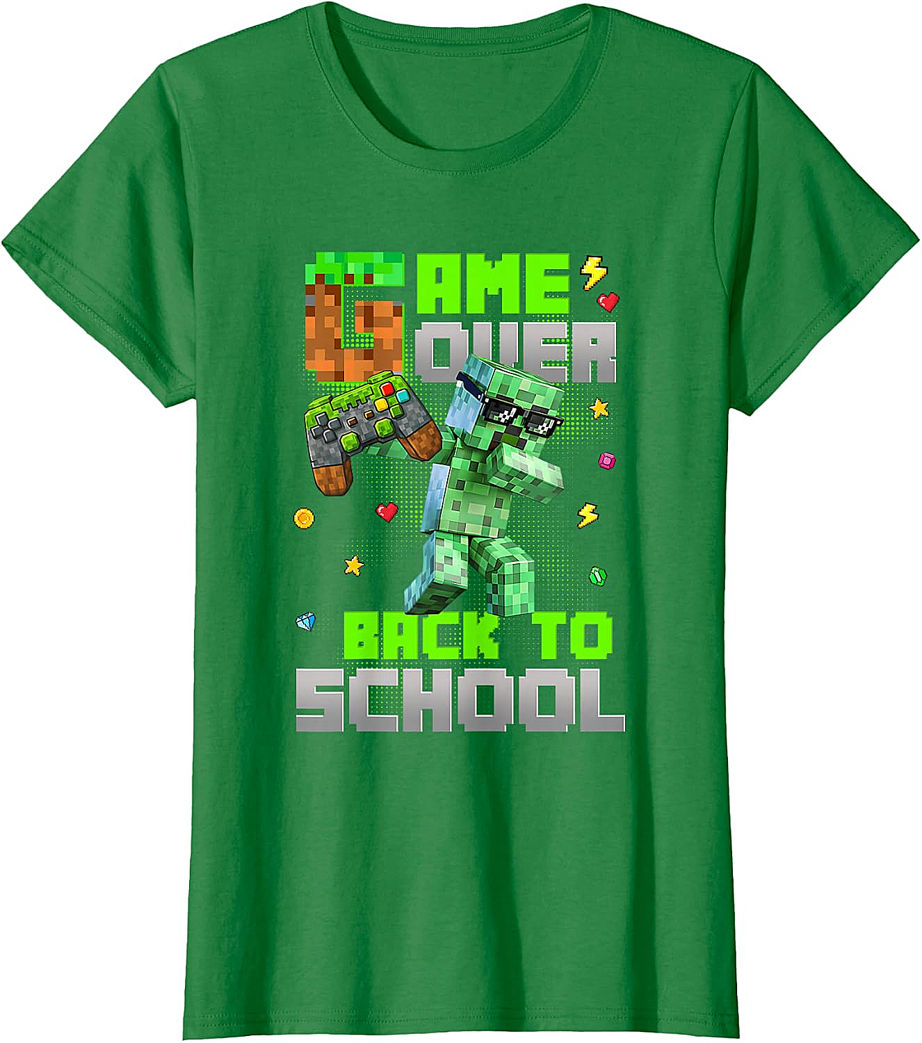  Game Over Back to School Kids Gaming T-Shirt Funny Tee