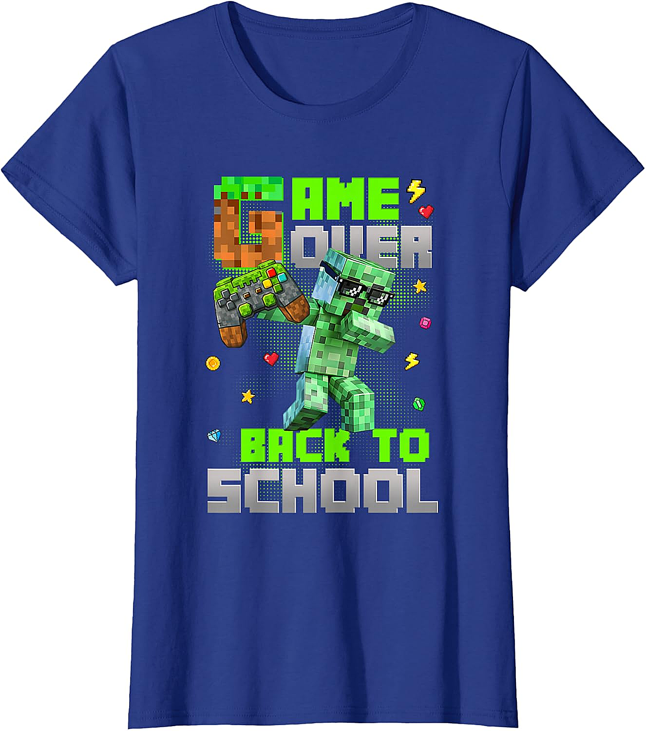  Game Over Back to School Kids Gaming T-Shirt Funny Tee