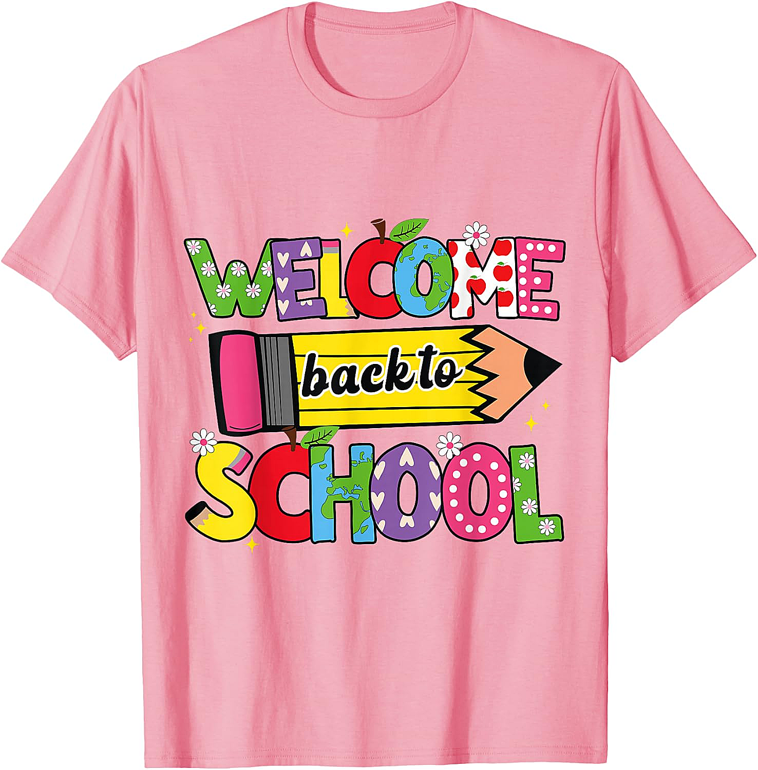  Welcome Back to School T-Shirt Cute Teacher Tee