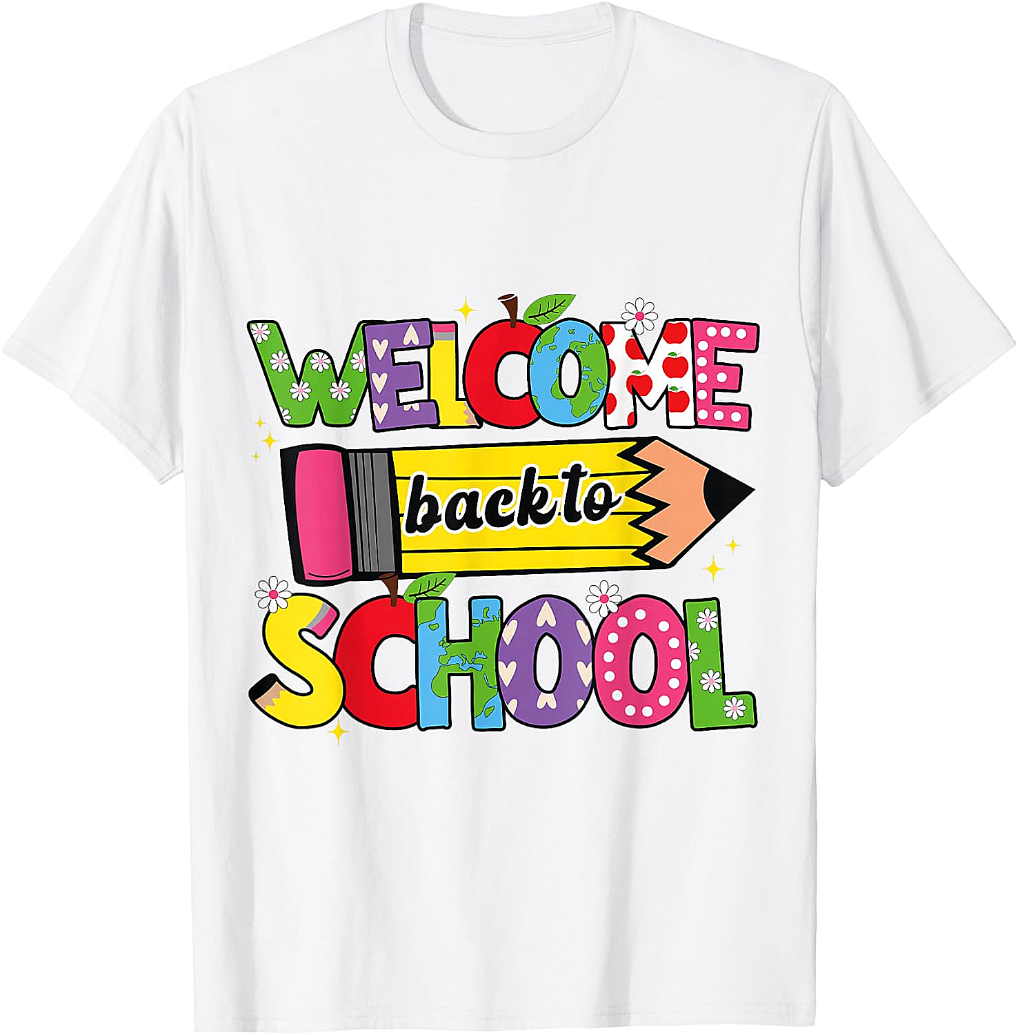  Welcome Back to School T-Shirt Cute Teacher Tee