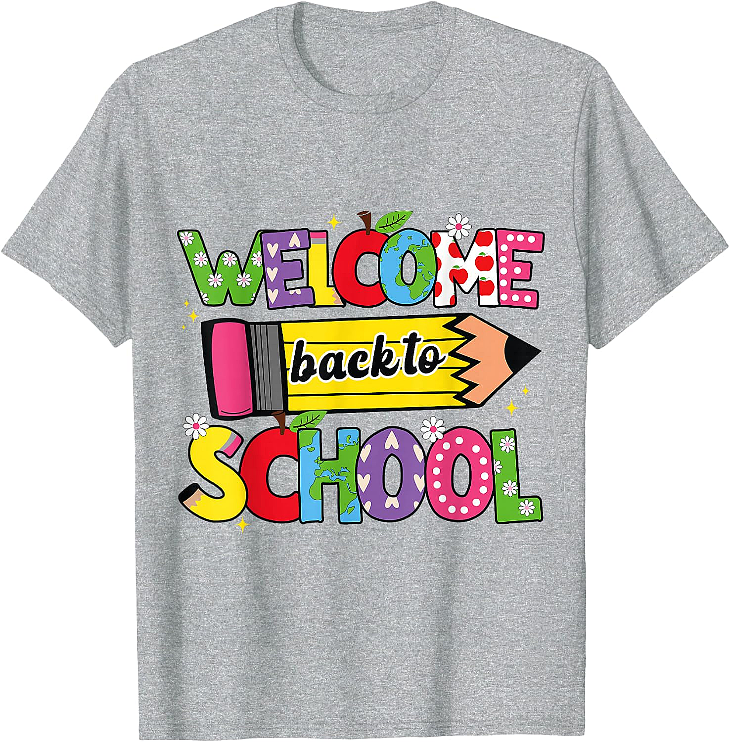  Welcome Back to School T-Shirt Cute Teacher Tee