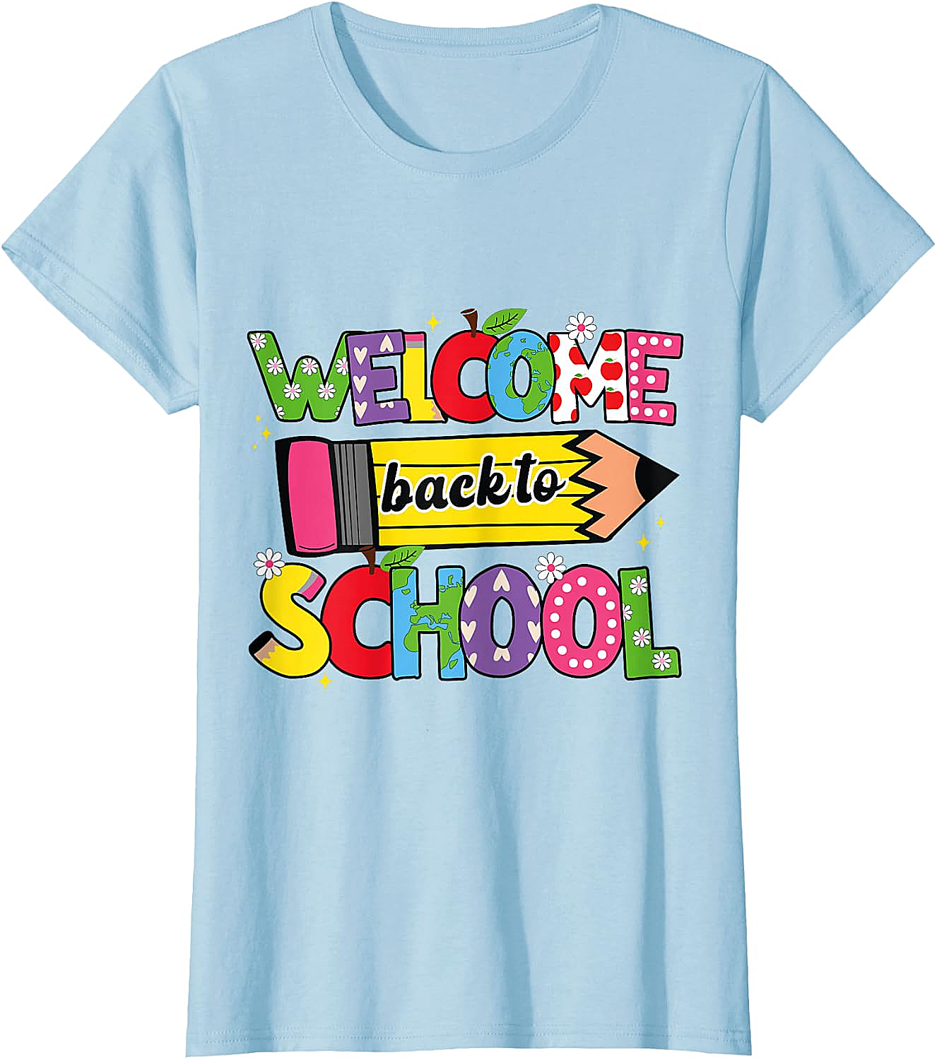  Welcome Back to School T-Shirt Cute Teacher Tee