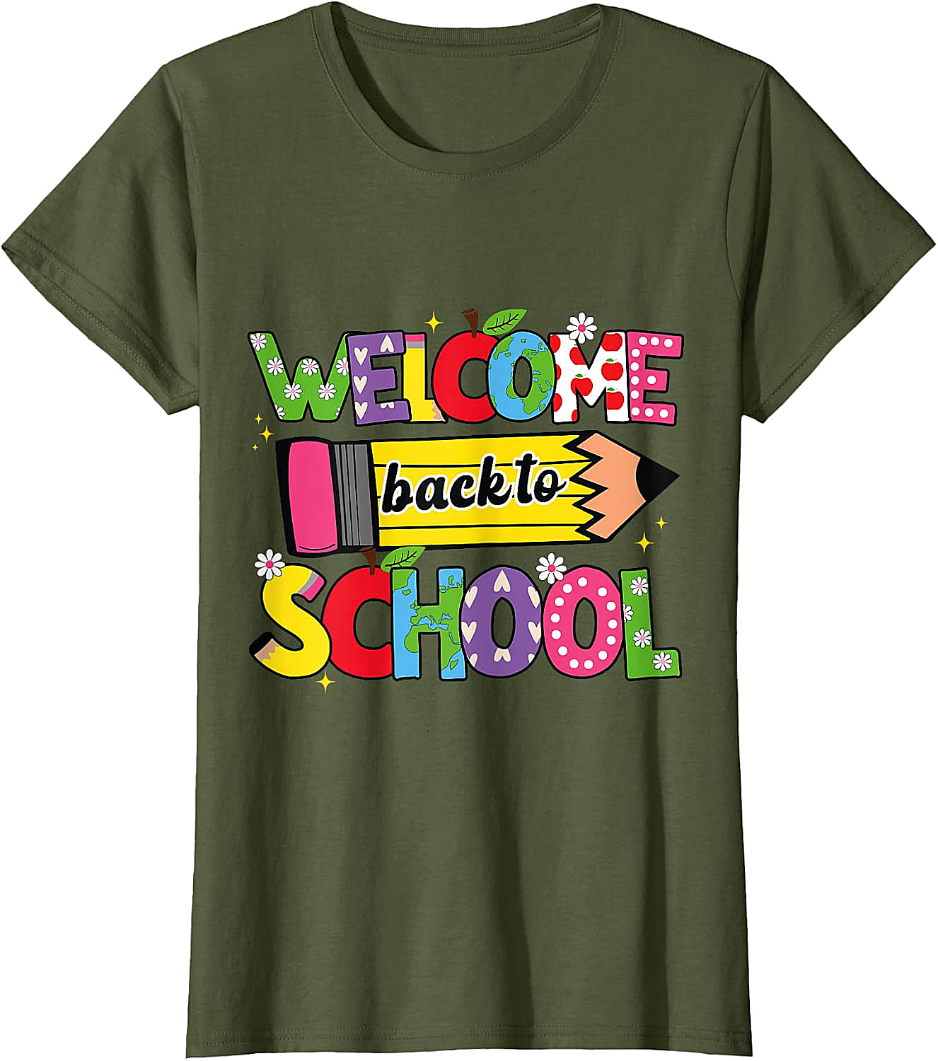  Welcome Back to School T-Shirt Cute Teacher Tee