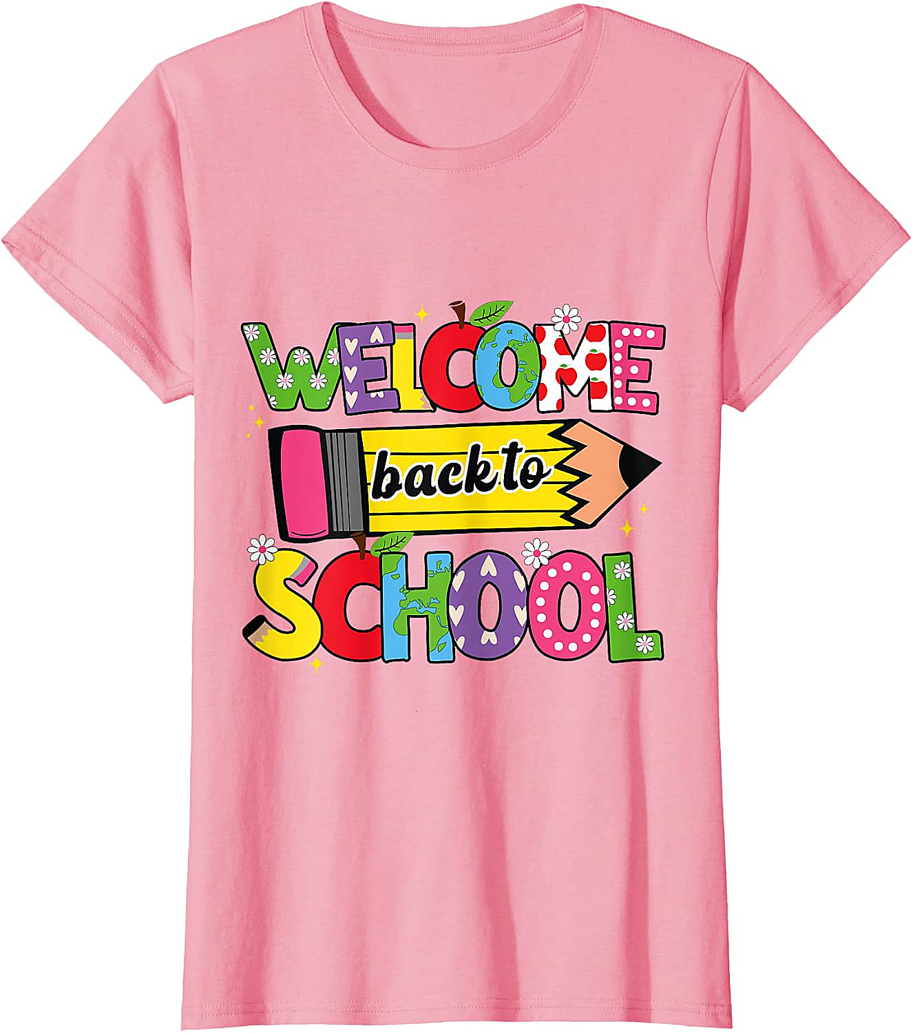  Welcome Back to School T-Shirt Cute Teacher Tee