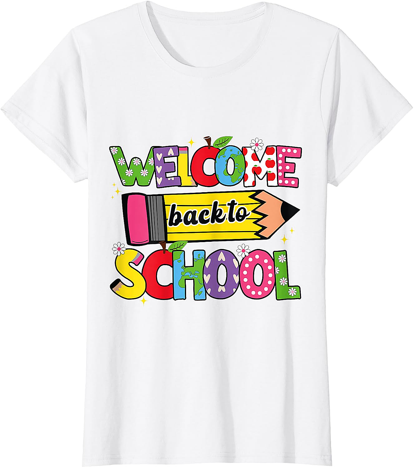  Welcome Back to School T-Shirt Cute Teacher Tee
