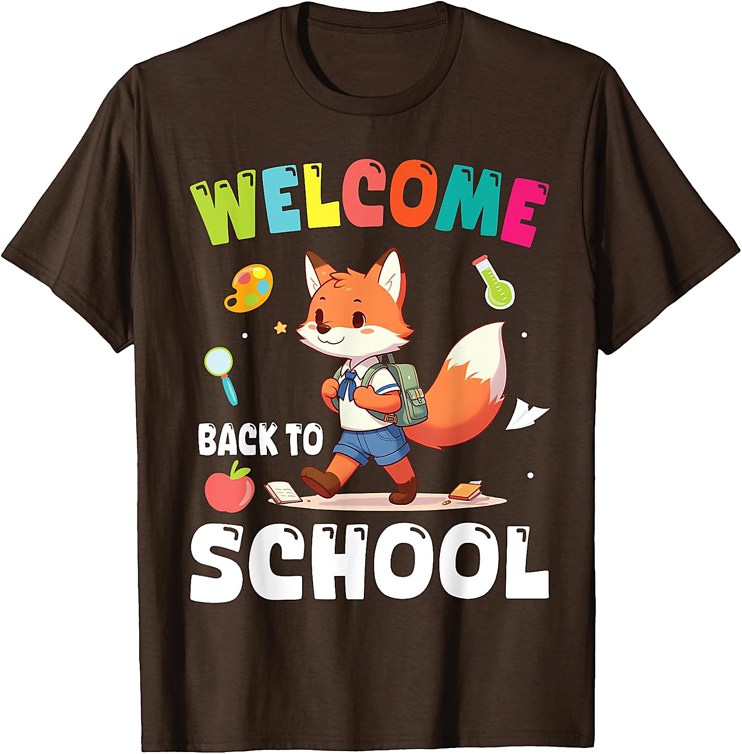 Back to School Fox T-Shirt | Cute Teacher & Student Tee