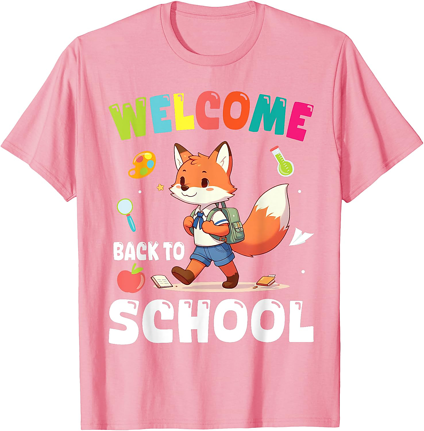 Back to School Fox T-Shirt | Cute Teacher & Student Tee
