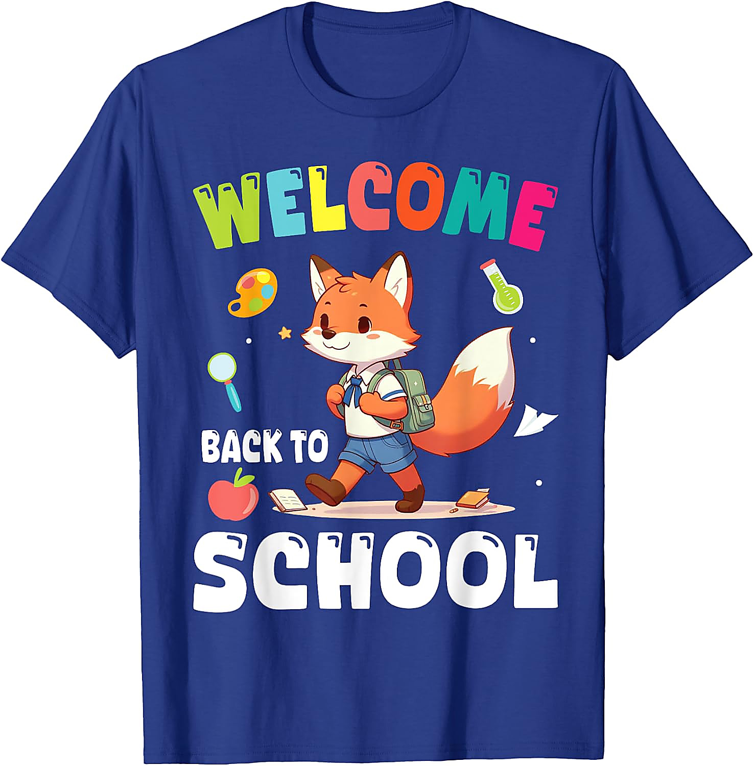 Back to School Fox T-Shirt | Cute Teacher & Student Tee