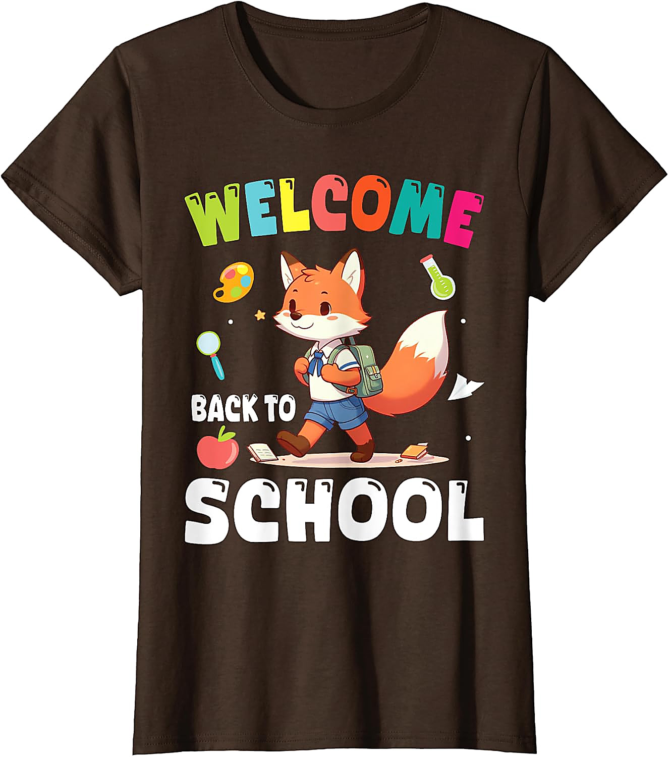 Back to School Fox T-Shirt | Cute Teacher & Student Tee