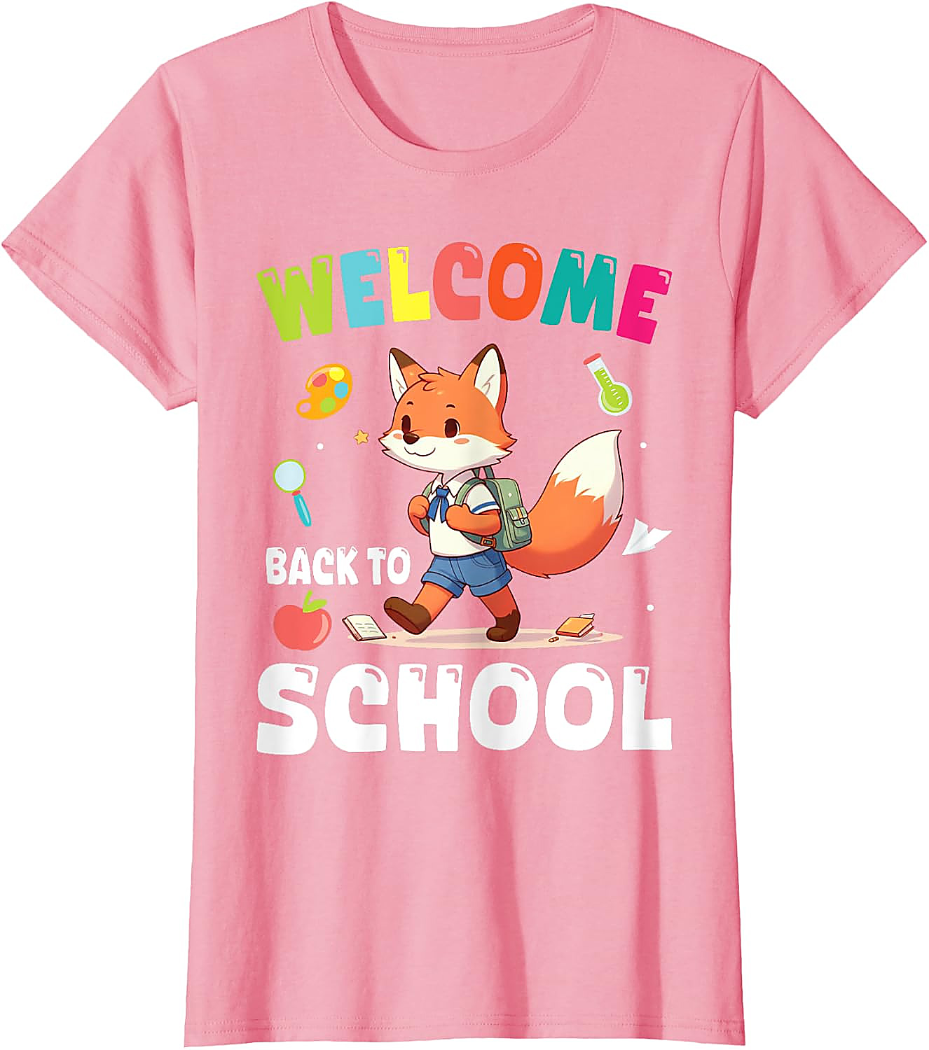 Back to School Fox T-Shirt | Cute Teacher & Student Tee