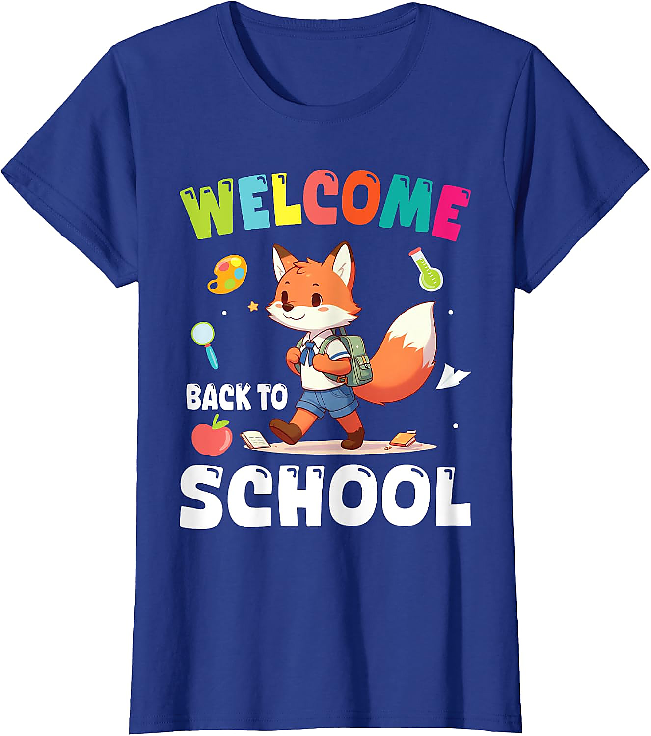 Back to School Fox T-Shirt | Cute Teacher & Student Tee