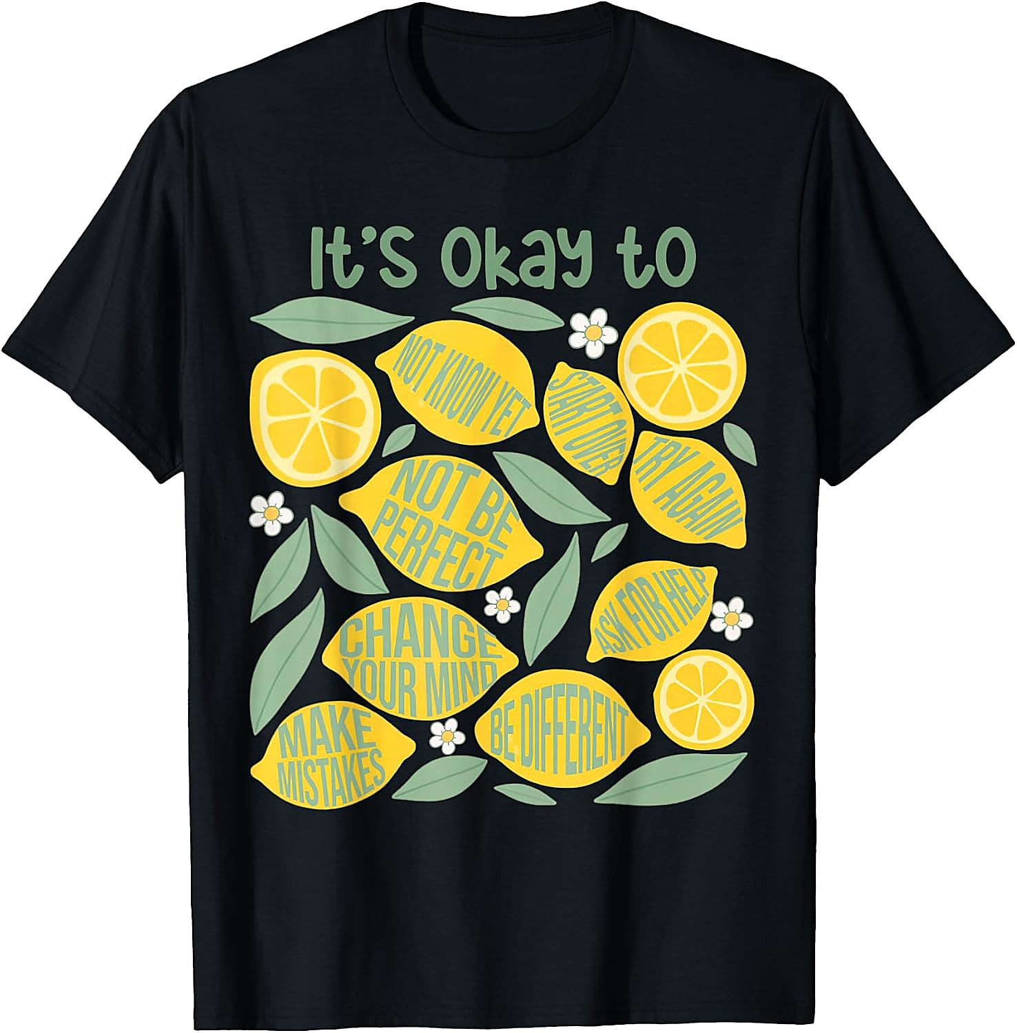 Lemon Teacher It's Okay to Make Mistakes T-Shirt