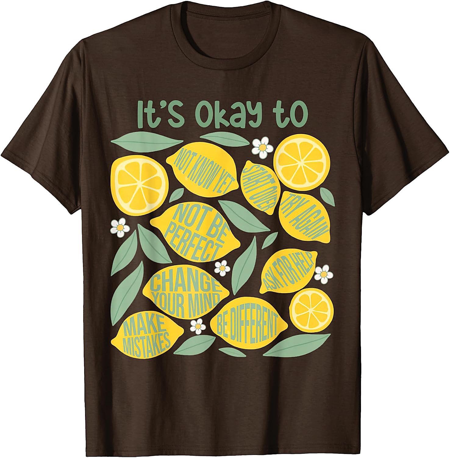 Lemon Teacher It's Okay to Make Mistakes T-Shirt