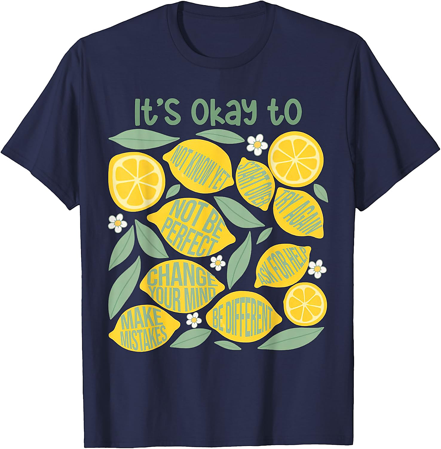 Lemon Teacher It's Okay to Make Mistakes T-Shirt