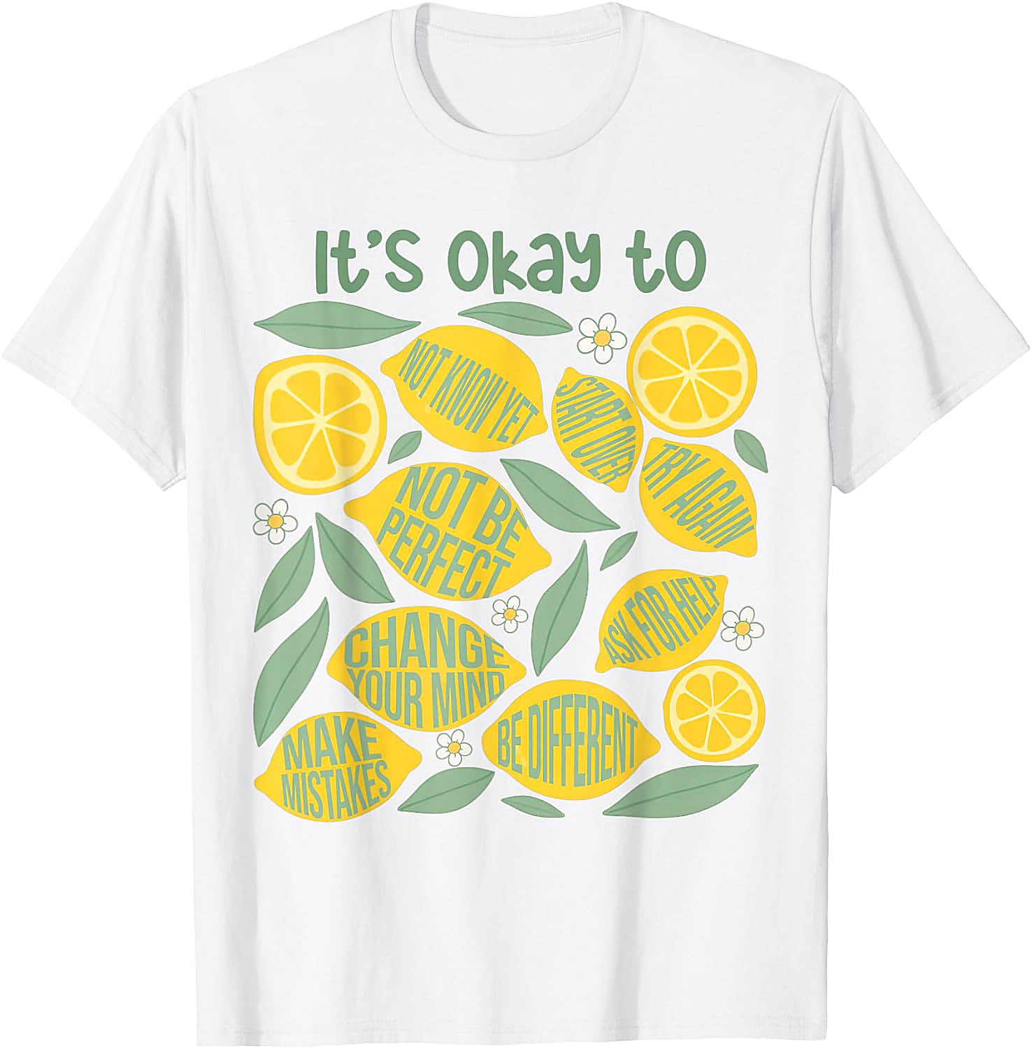 Lemon Teacher It's Okay to Make Mistakes T-Shirt