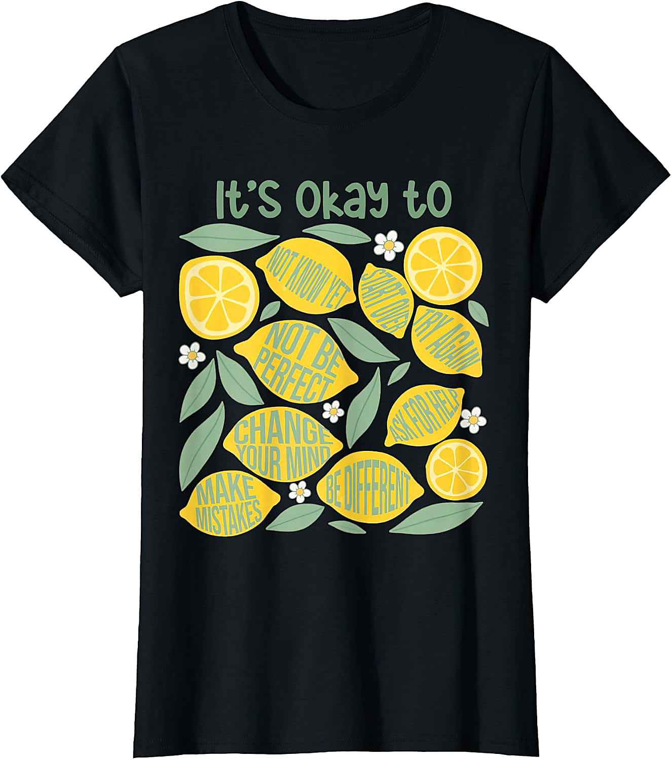 Lemon Teacher It's Okay to Make Mistakes T-Shirt