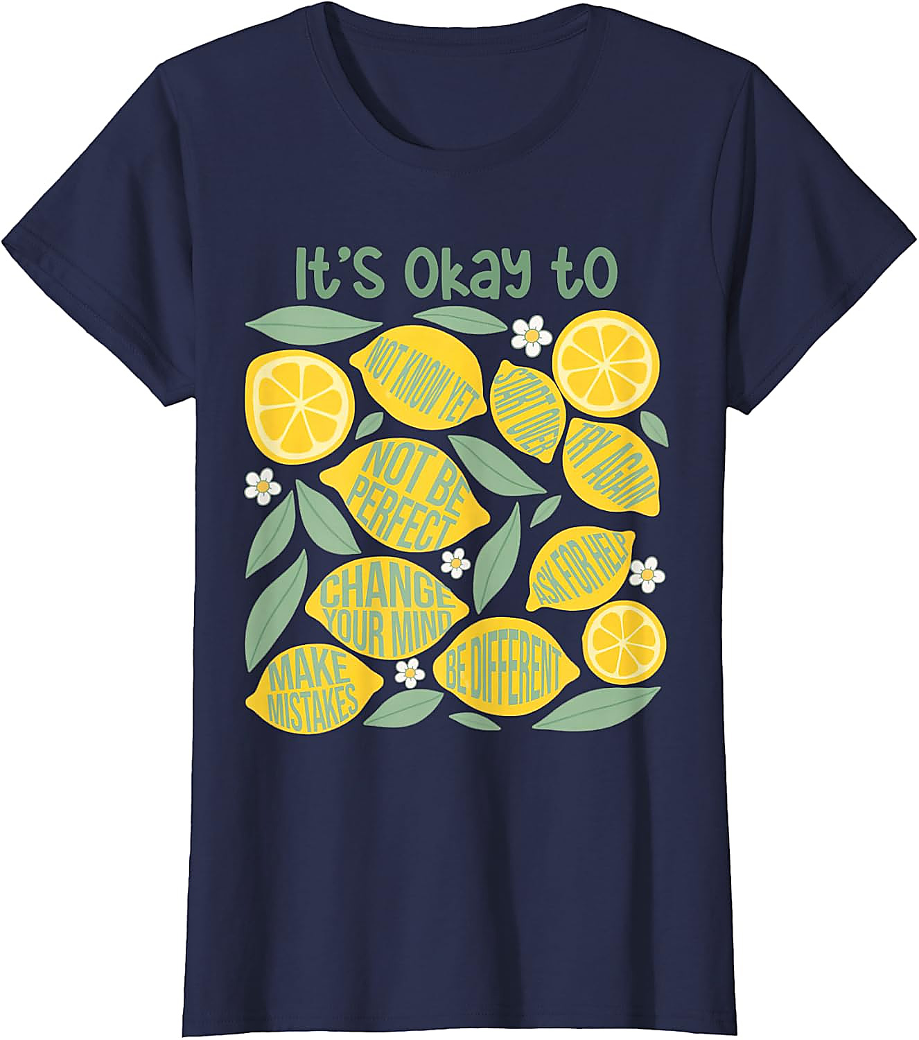 Lemon Teacher It's Okay to Make Mistakes T-Shirt