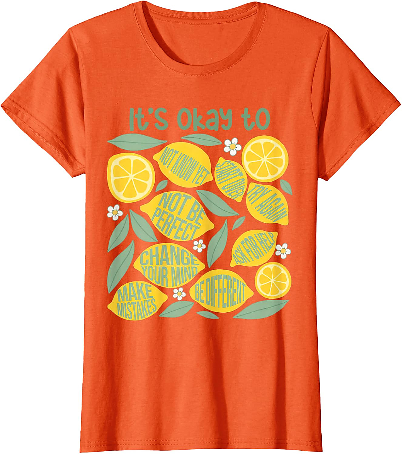 Lemon Teacher It's Okay to Make Mistakes T-Shirt