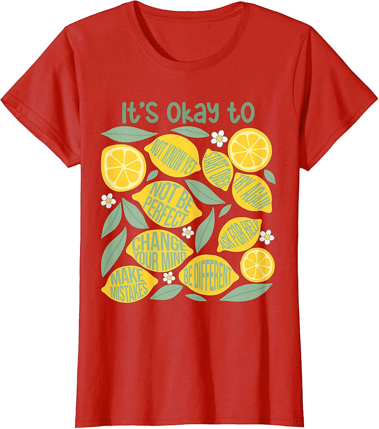 Lemon Teacher It's Okay to Make Mistakes T-Shirt