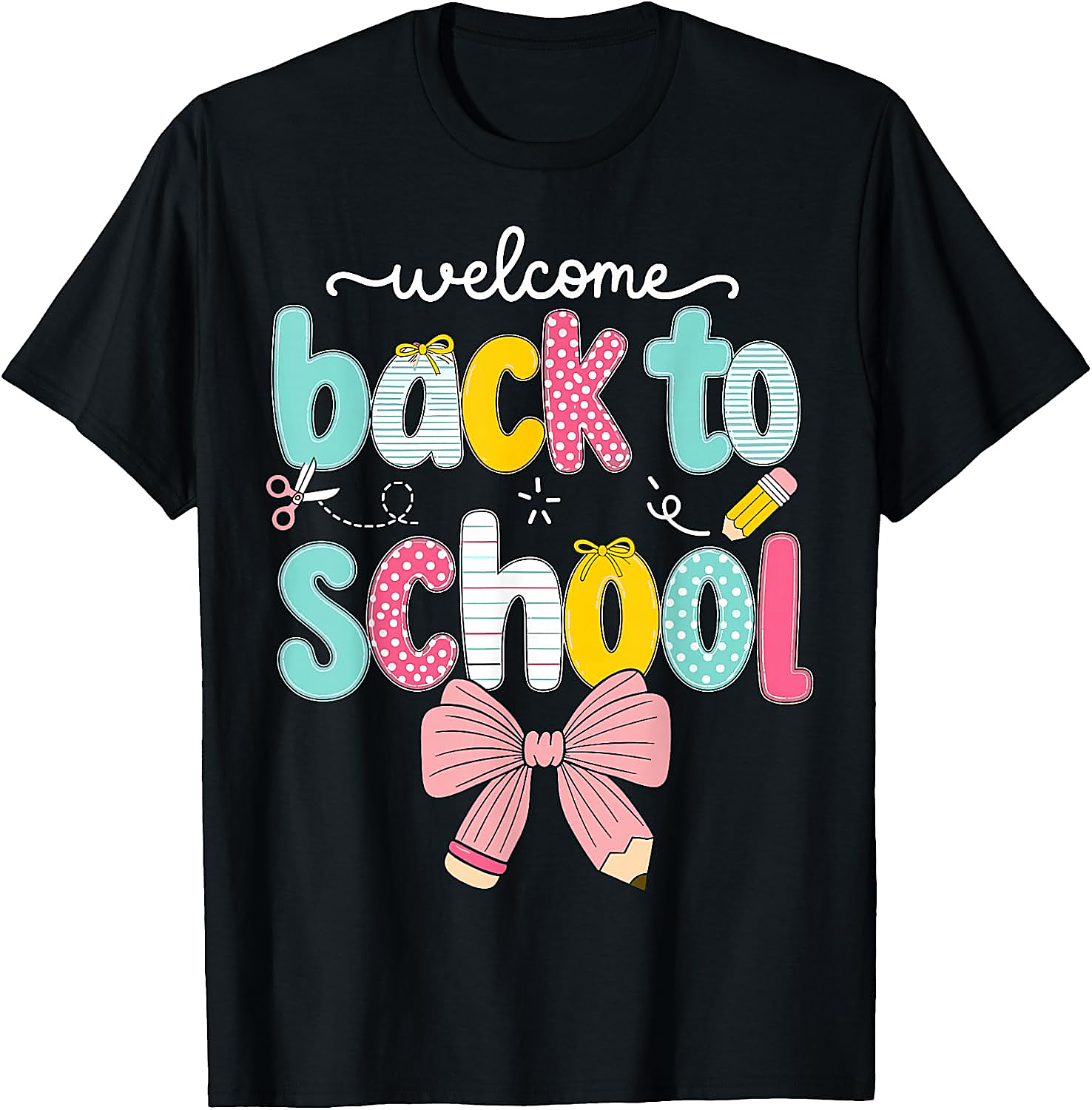 Back to School Coquette Bow T-Shirt | Cute Teacher Tee