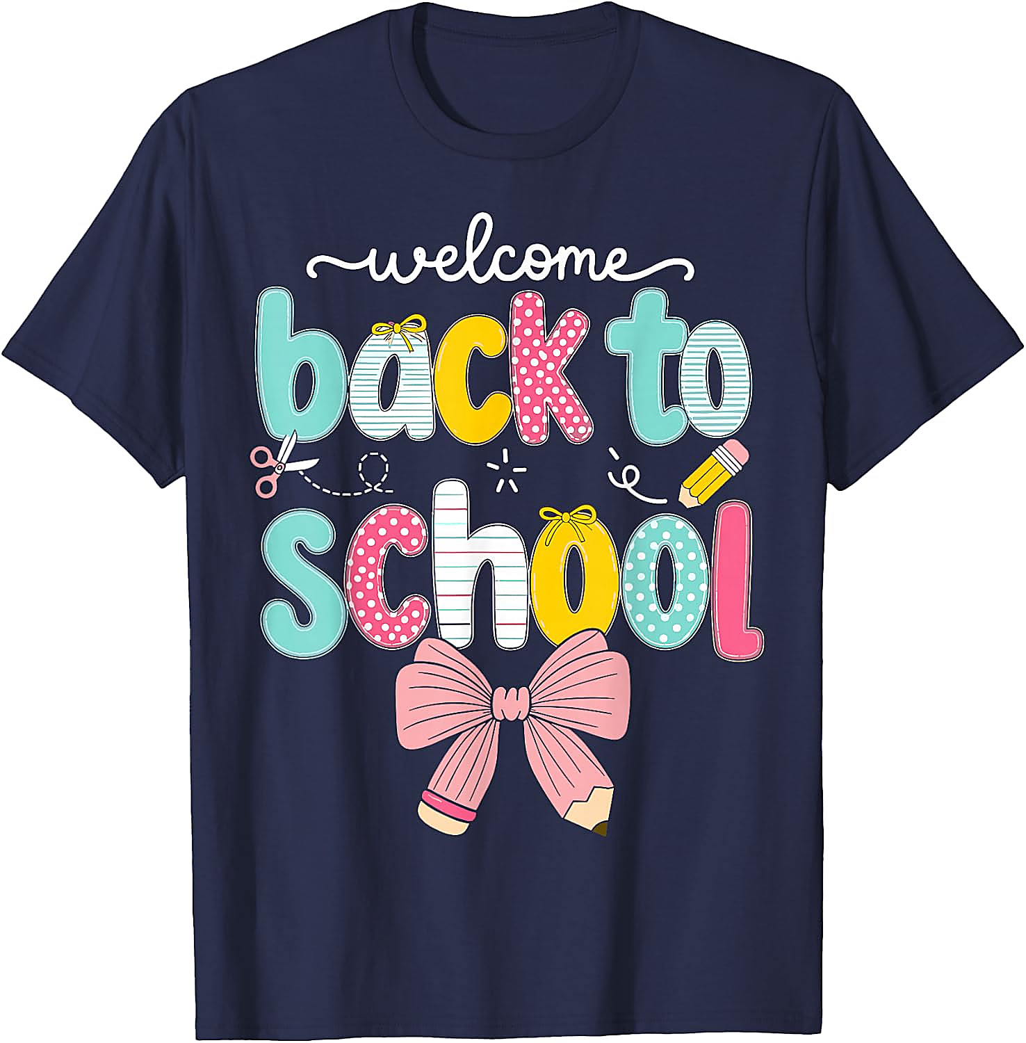 Back to School Coquette Bow T-Shirt | Cute Teacher Tee