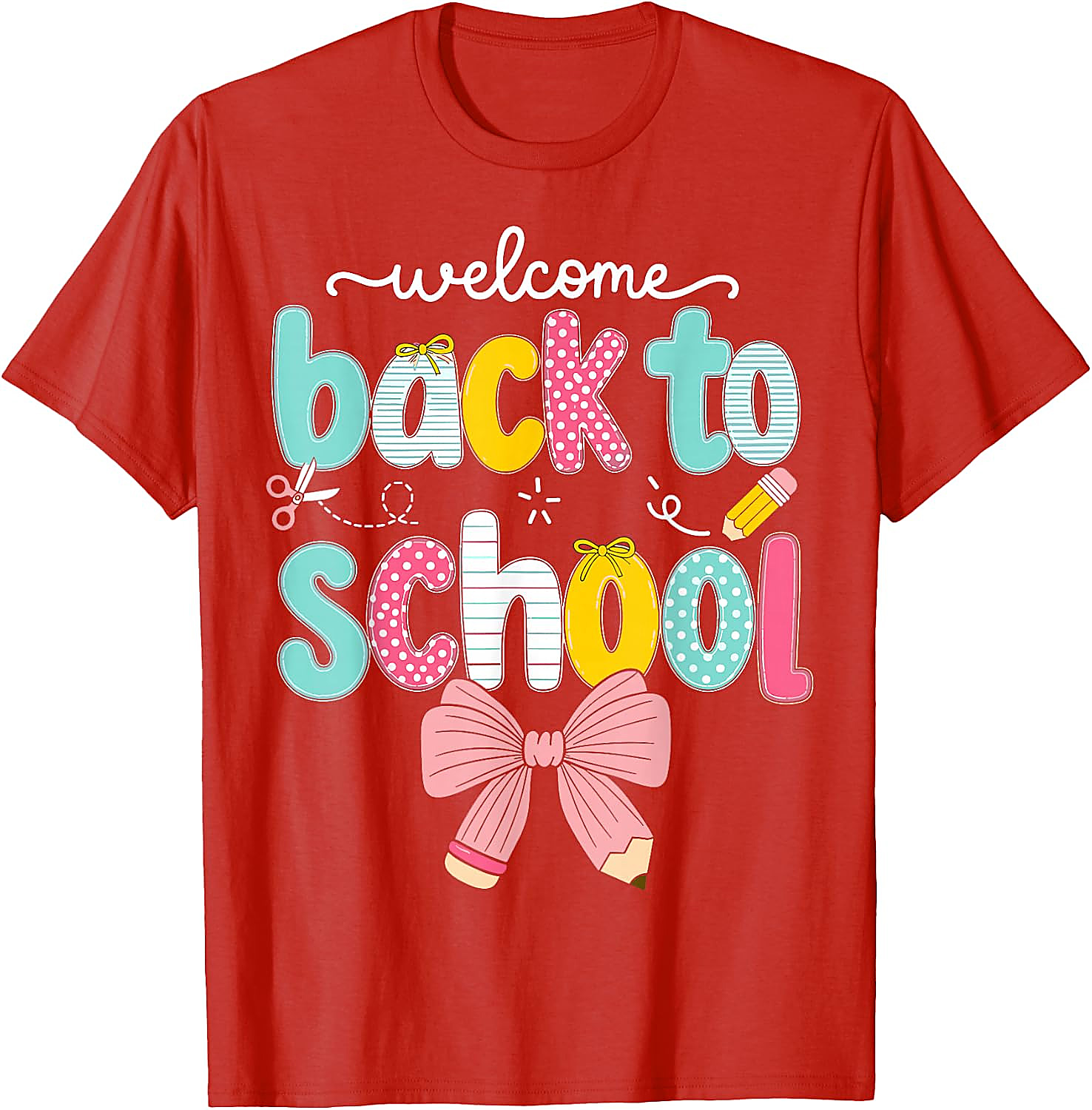 Back to School Coquette Bow T-Shirt | Cute Teacher Tee
