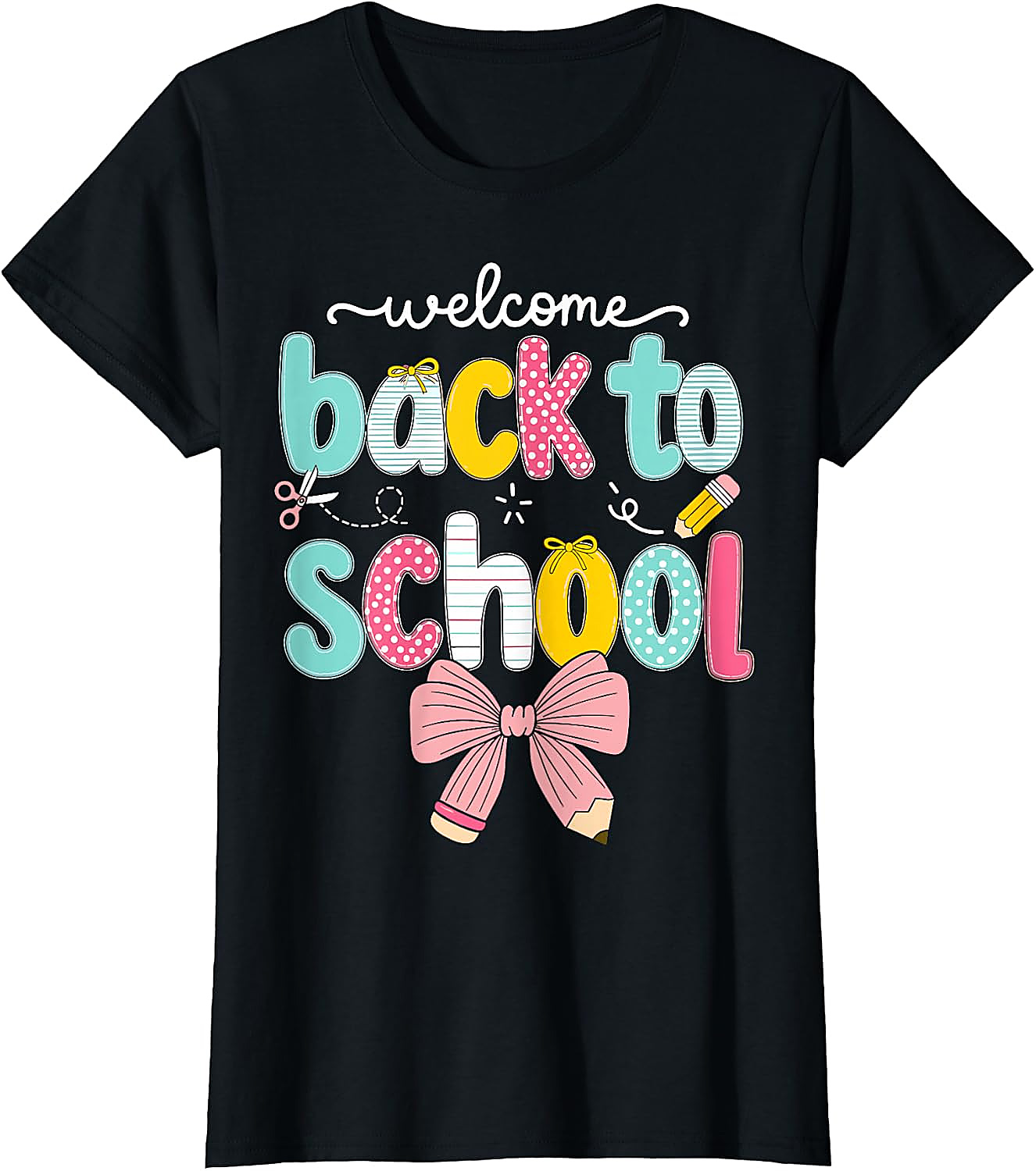 Back to School Coquette Bow T-Shirt | Cute Teacher Tee