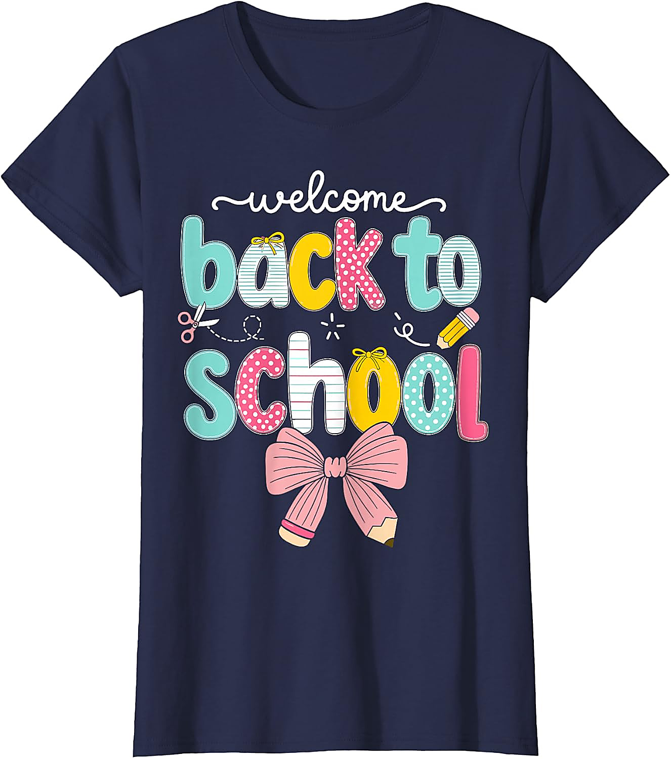 Back to School Coquette Bow T-Shirt | Cute Teacher Tee