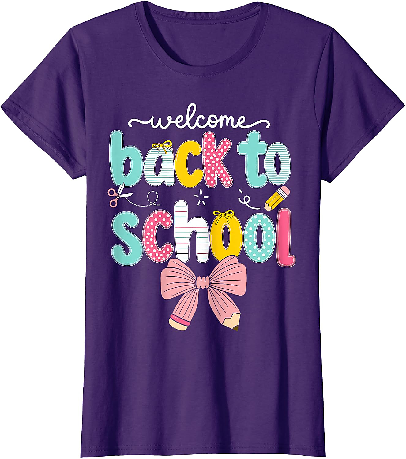 Back to School Coquette Bow T-Shirt | Cute Teacher Tee
