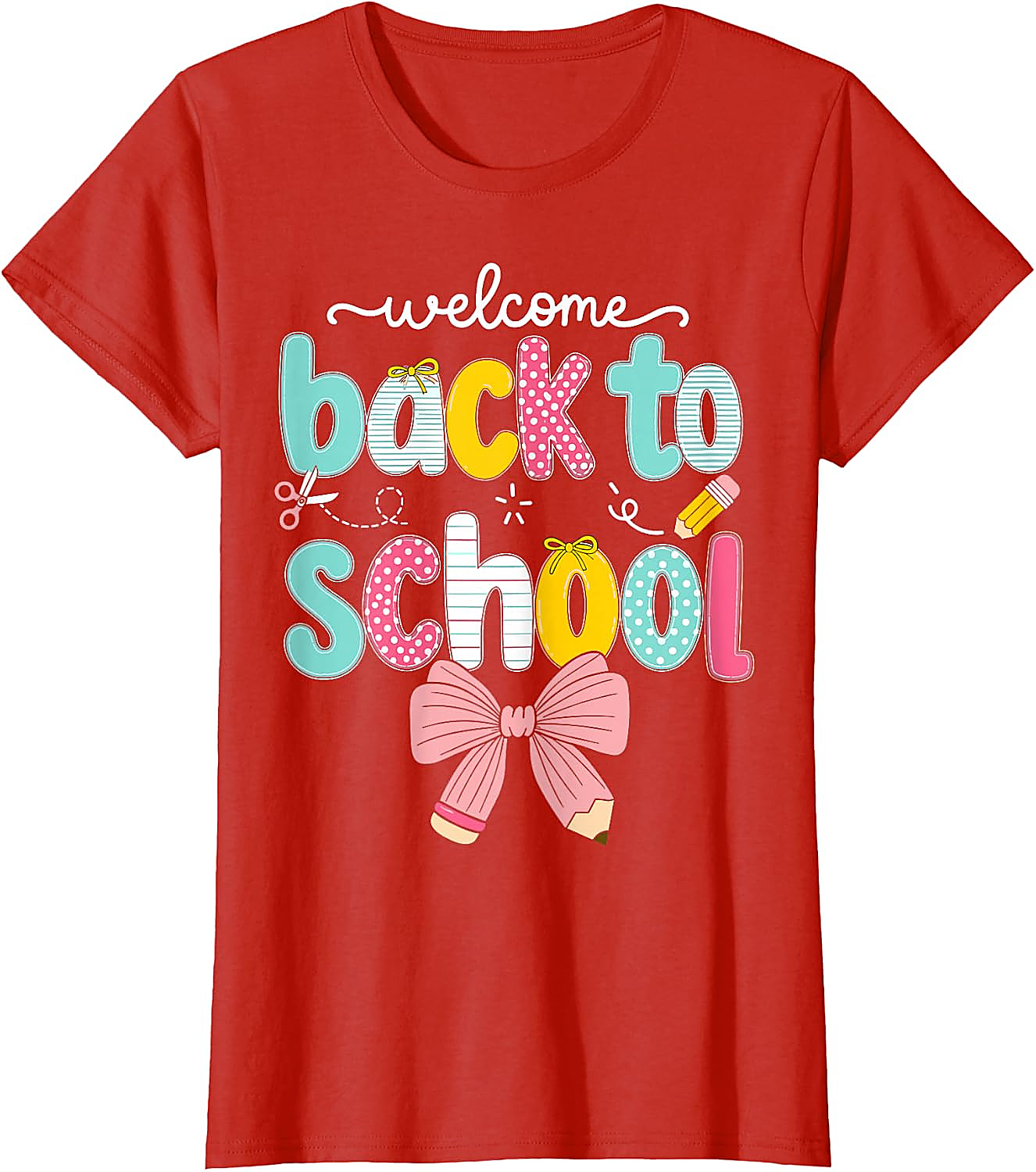 Back to School Coquette Bow T-Shirt | Cute Teacher Tee