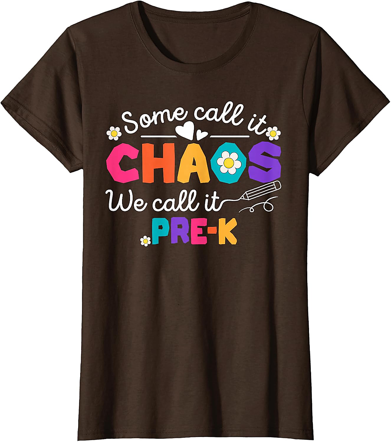 Pre-K Chaos Teacher T-Shirt | Funny Back To School Tee